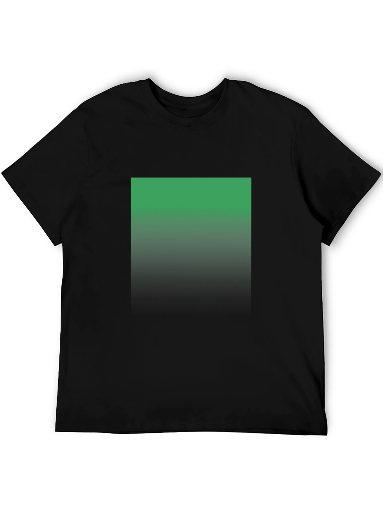 Emerald Fade Mens Black T-Shirt - Modern Style