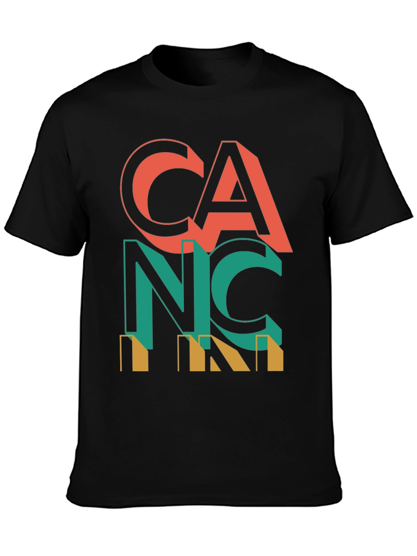 Retro Cancun Graphic T-Shirt - Black