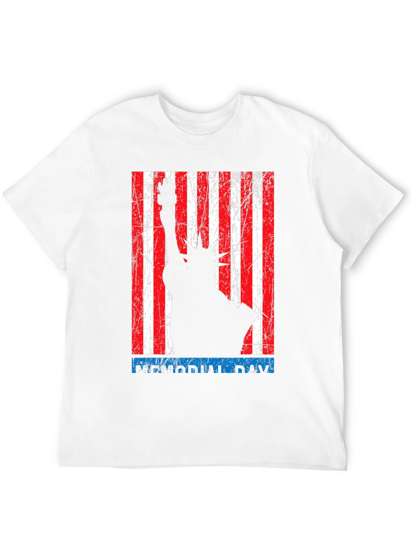 Memorial Day Statue of Liberty Graphic T-Shirt
