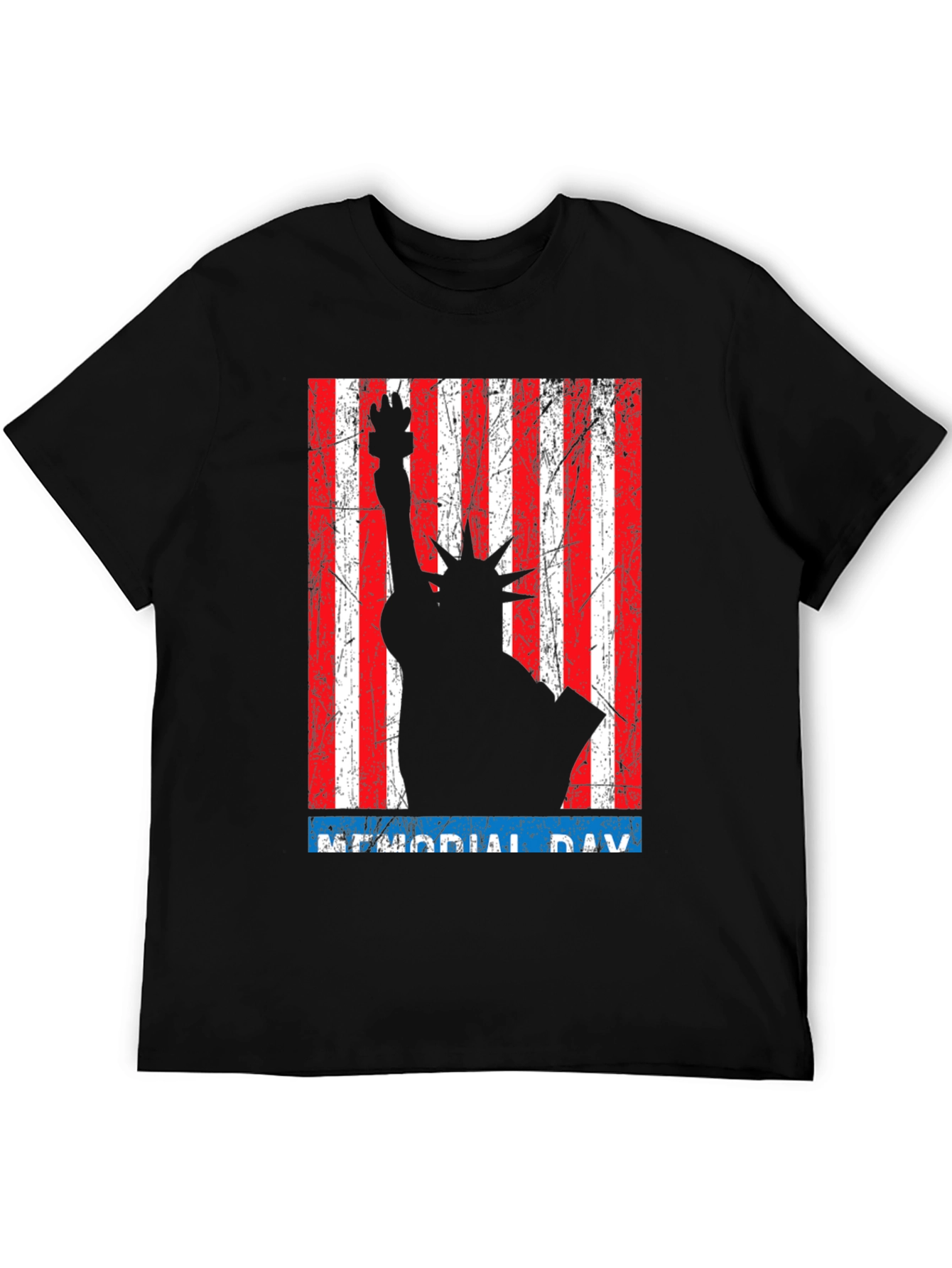 Memorial Day Statue of Liberty Graphic T-Shirt