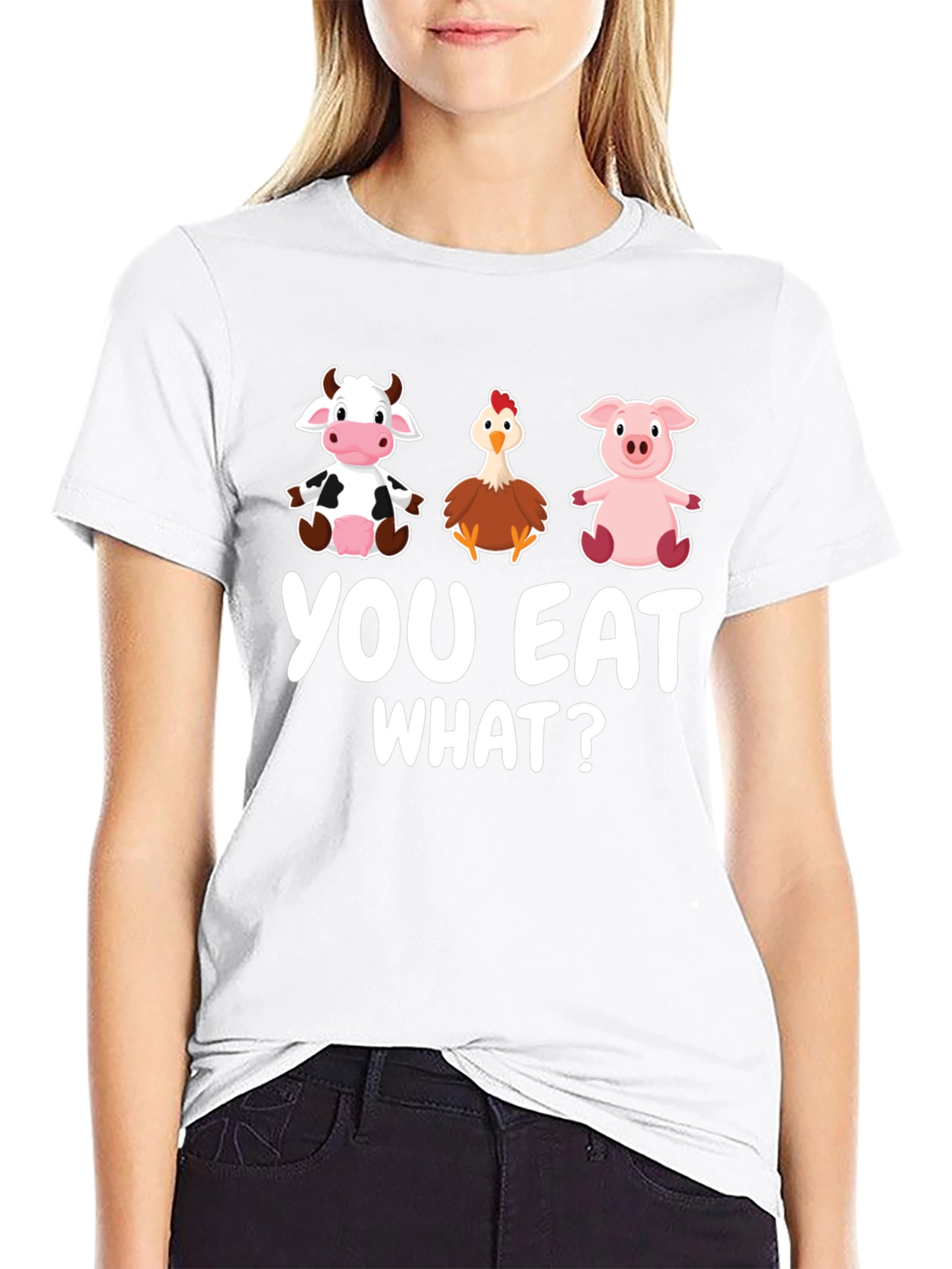 Funny Vegan You Eat What? T-Shirt