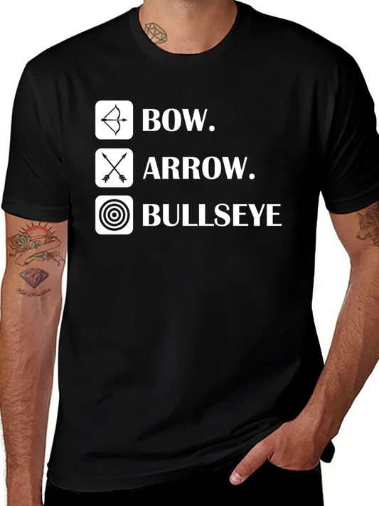 Archery Bow Arrow Bullseye Graphic T-Shirt