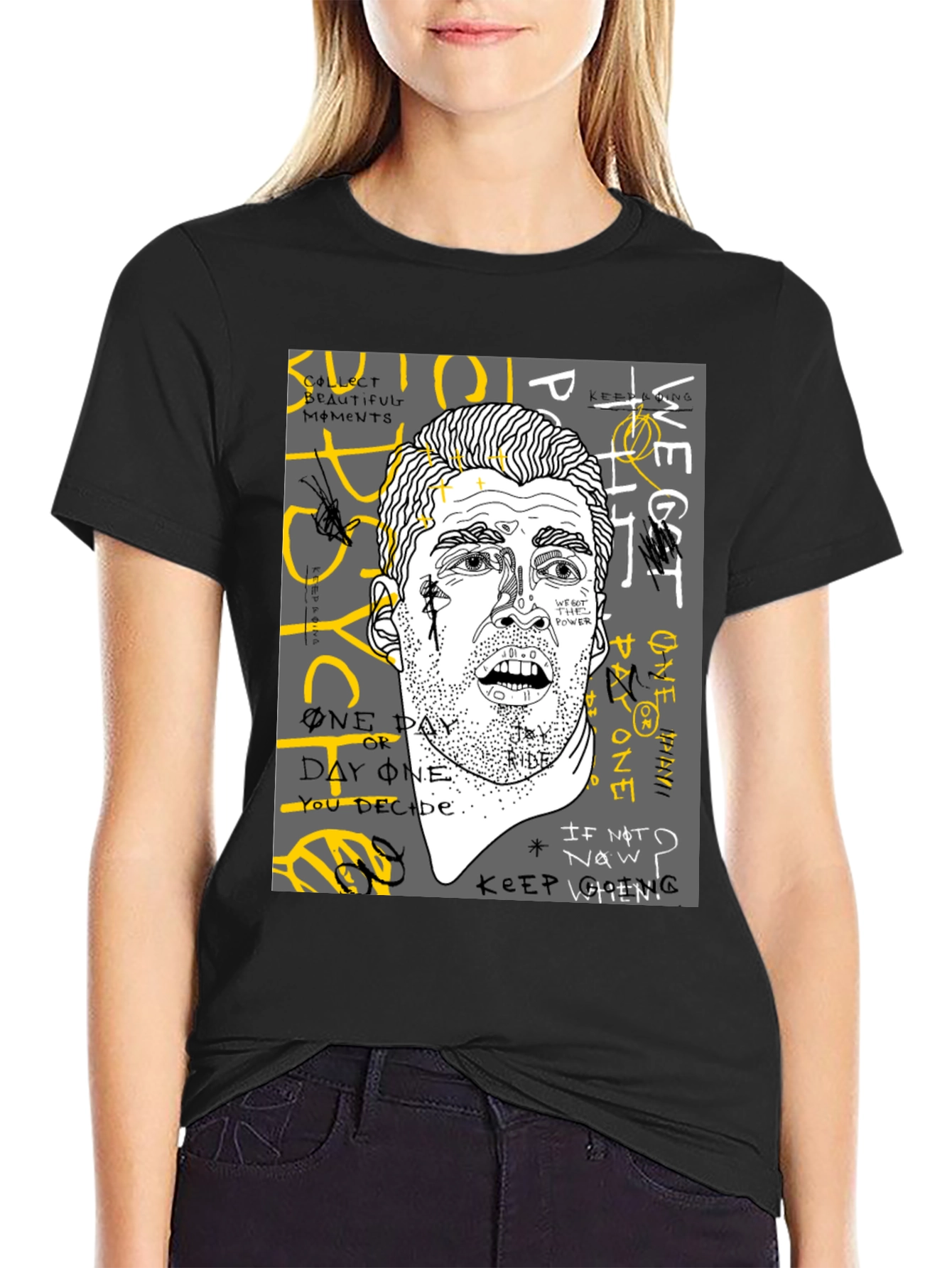 Graphic Print Mens T-Shirt - Unique Streetwear Style