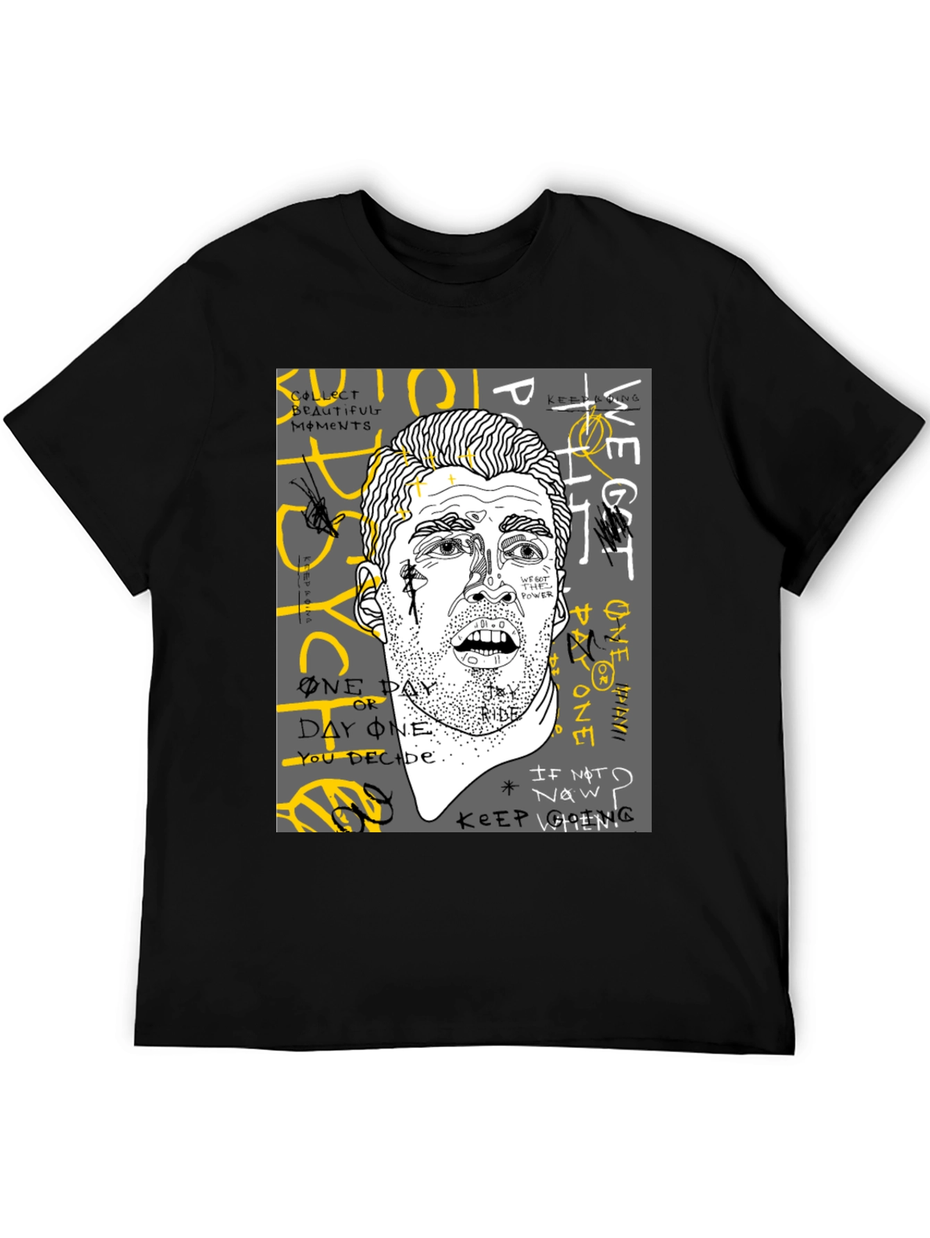 Graphic Print Mens T-Shirt - Unique Streetwear Style