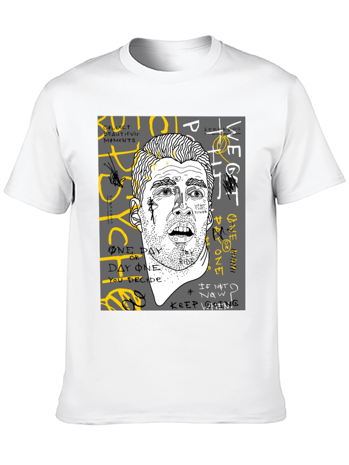 Graphic Print Mens T-Shirt - Unique Streetwear Style