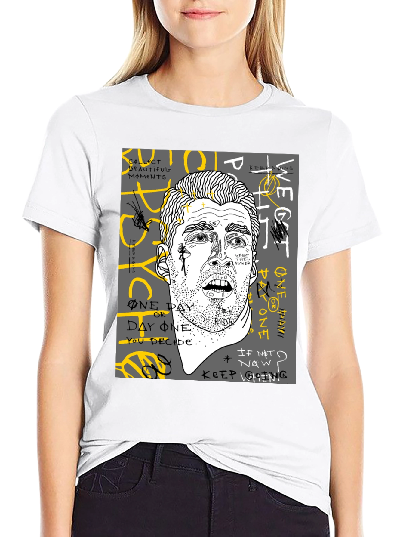Graphic Print Mens T-Shirt - Unique Streetwear Style