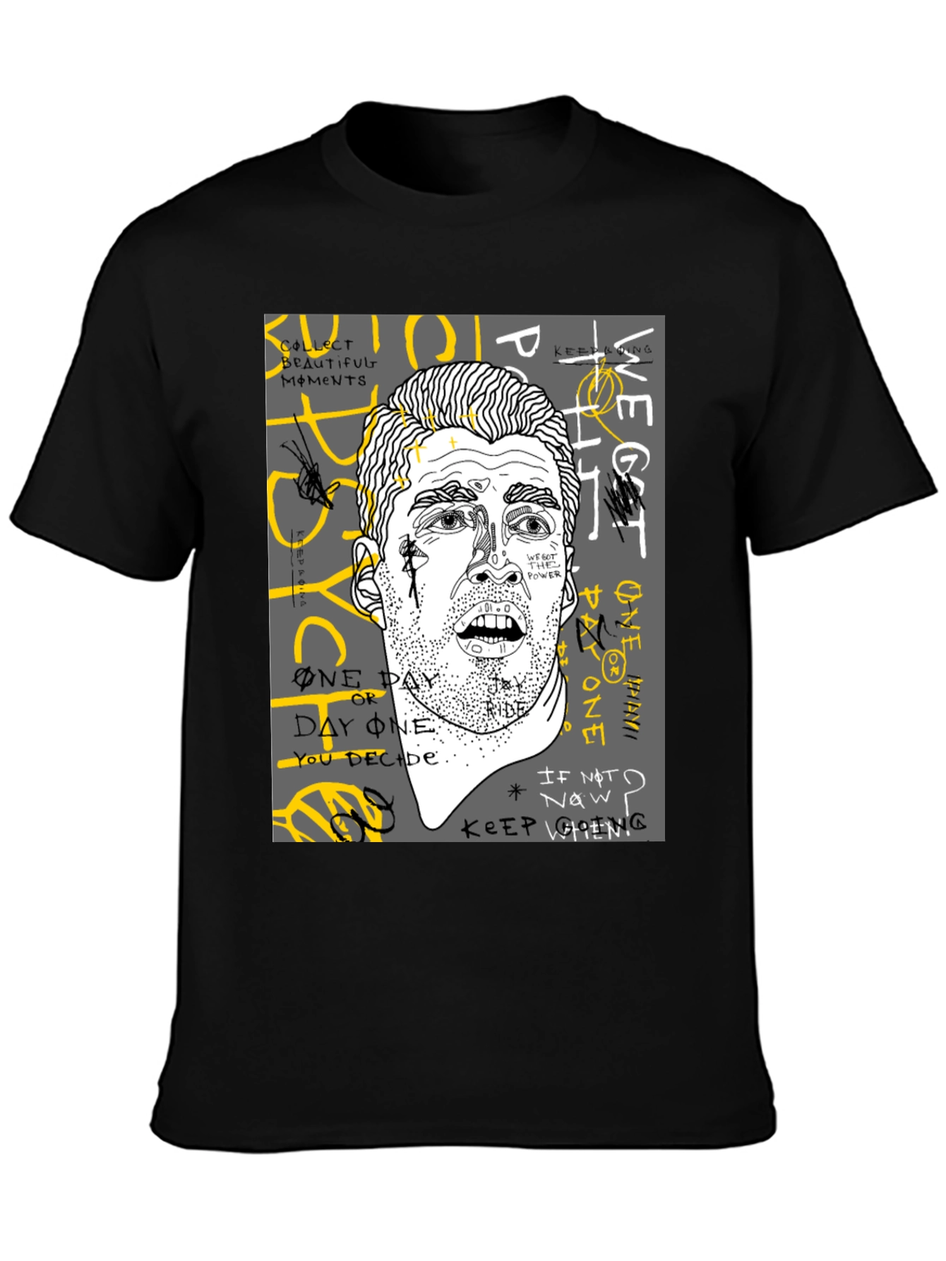 Graphic Print Mens T-Shirt - Unique Streetwear Style
