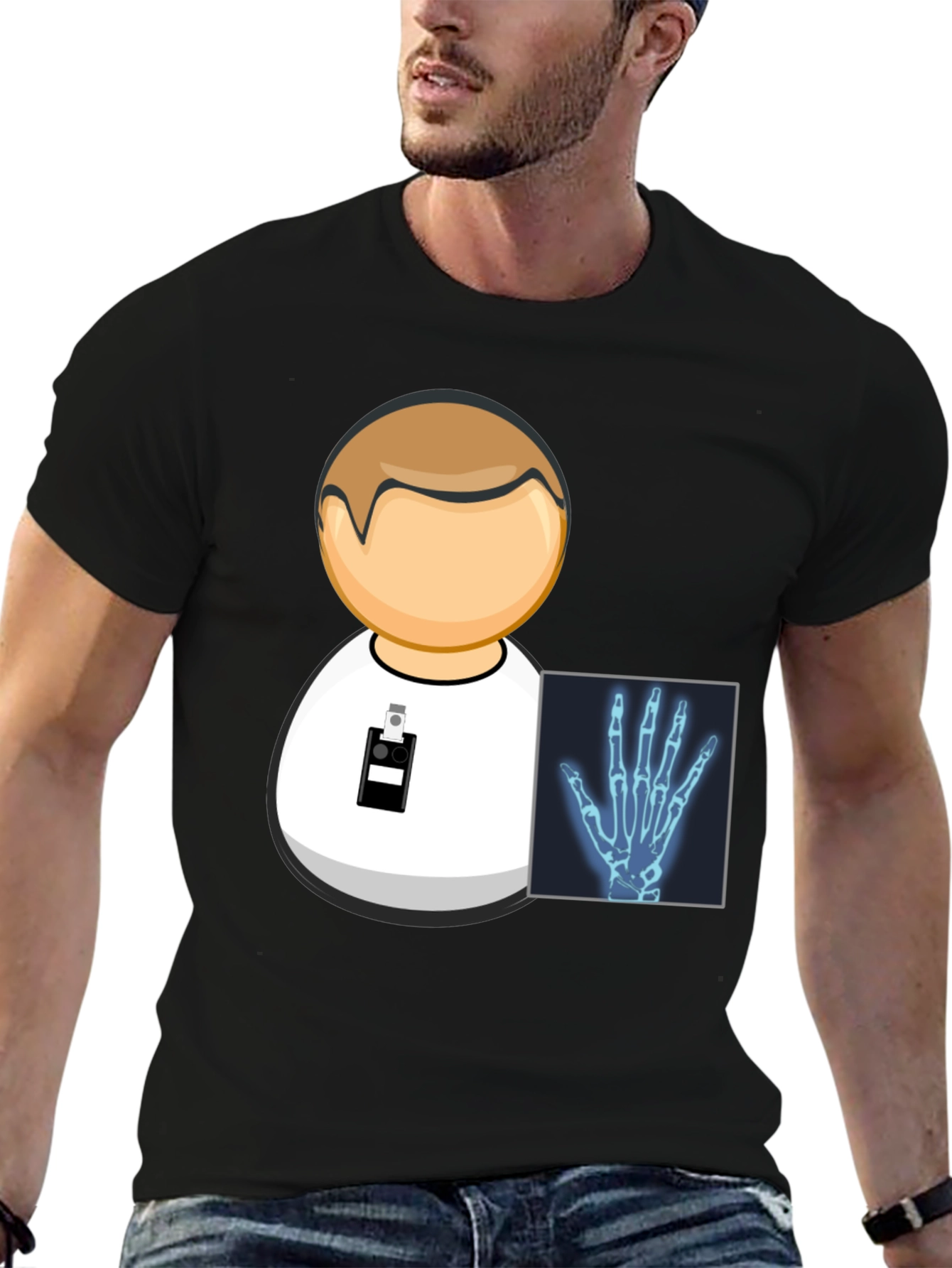 Radiology Icon Black T-Shirt