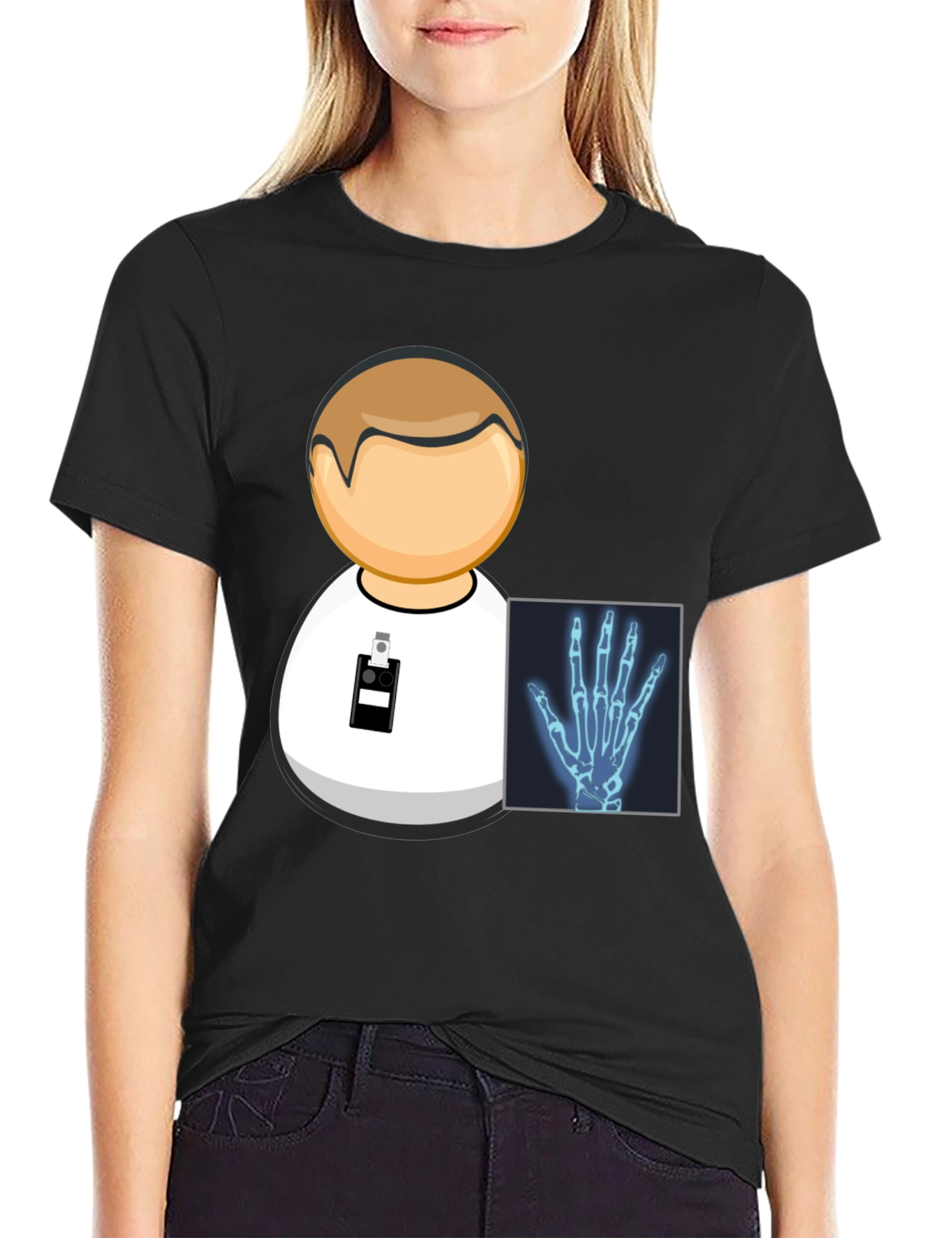 Radiology Icon Black T-Shirt