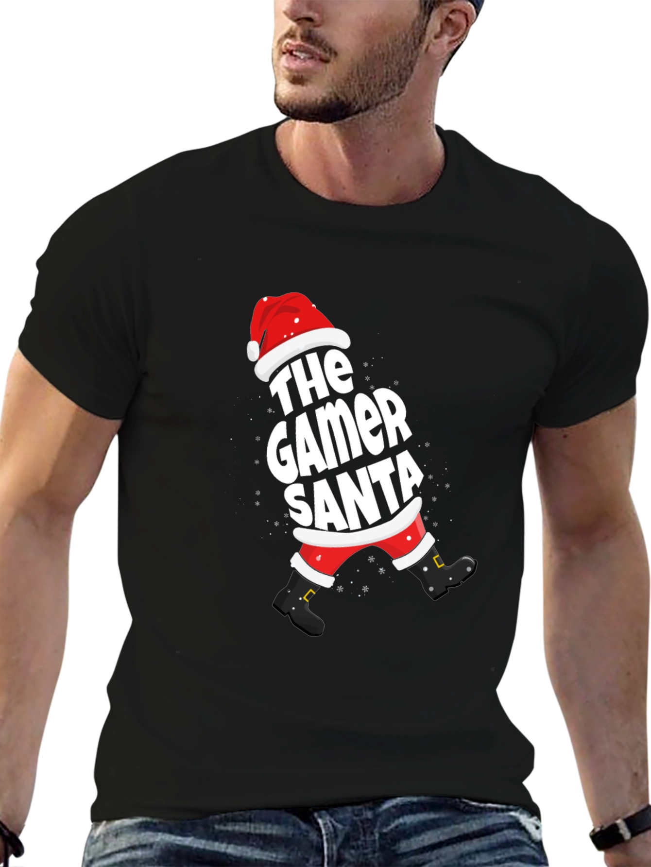 The Gamer Santa T-Shirt - Holiday Festive Tee