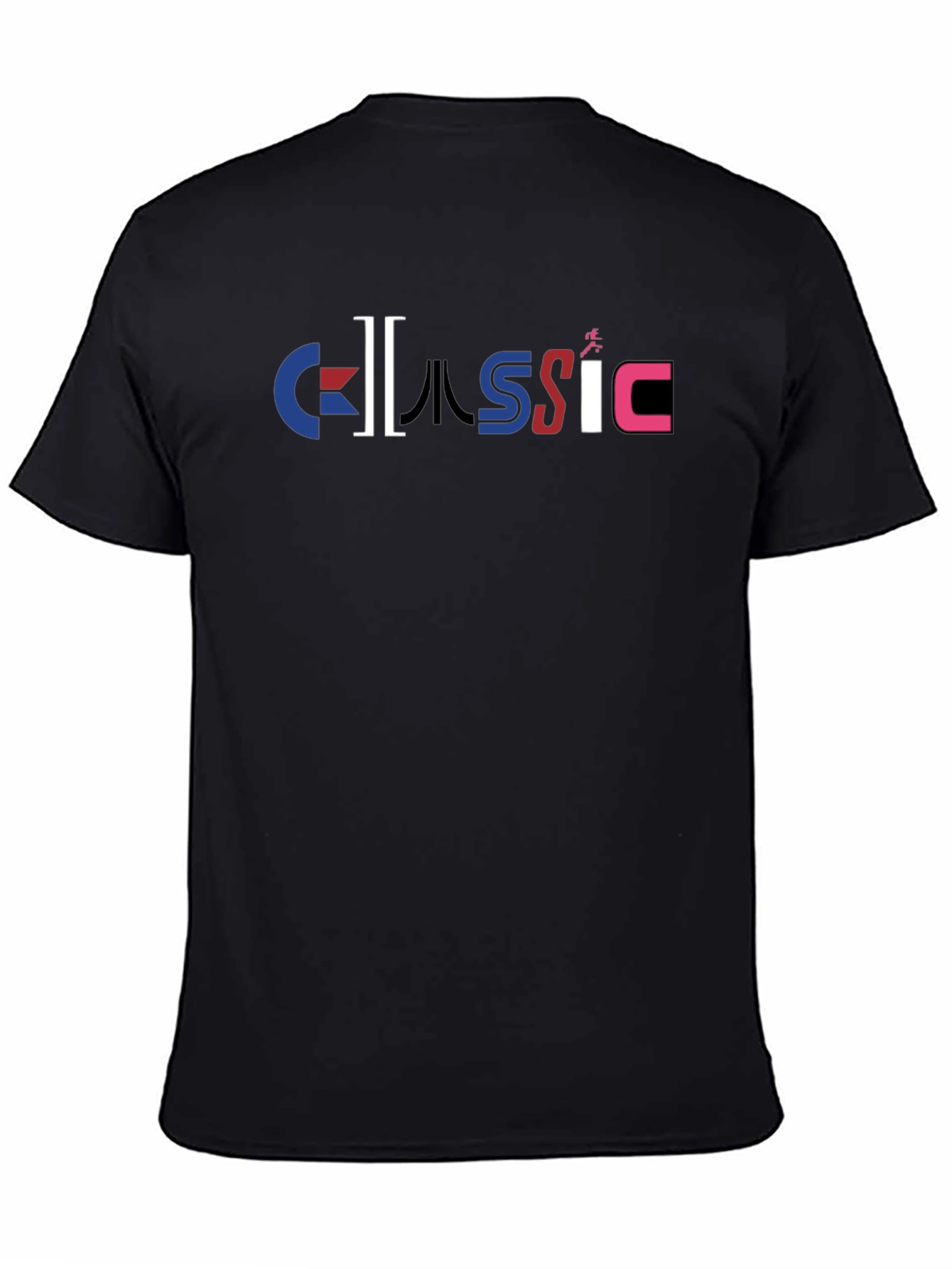 Classic Graphic Print Black T-Shirt