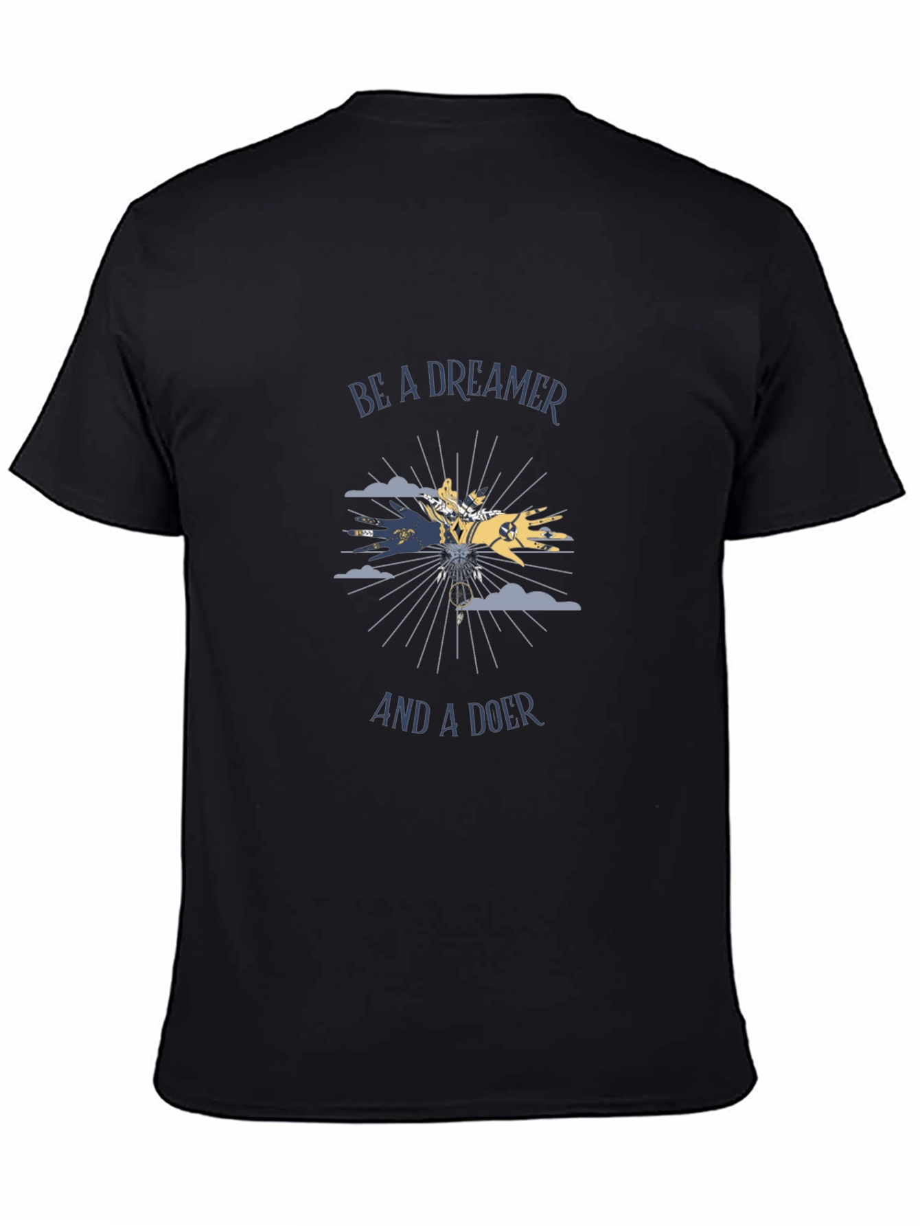 Dreamer & Doer Graphic Tee - Black Casual T-Shirt