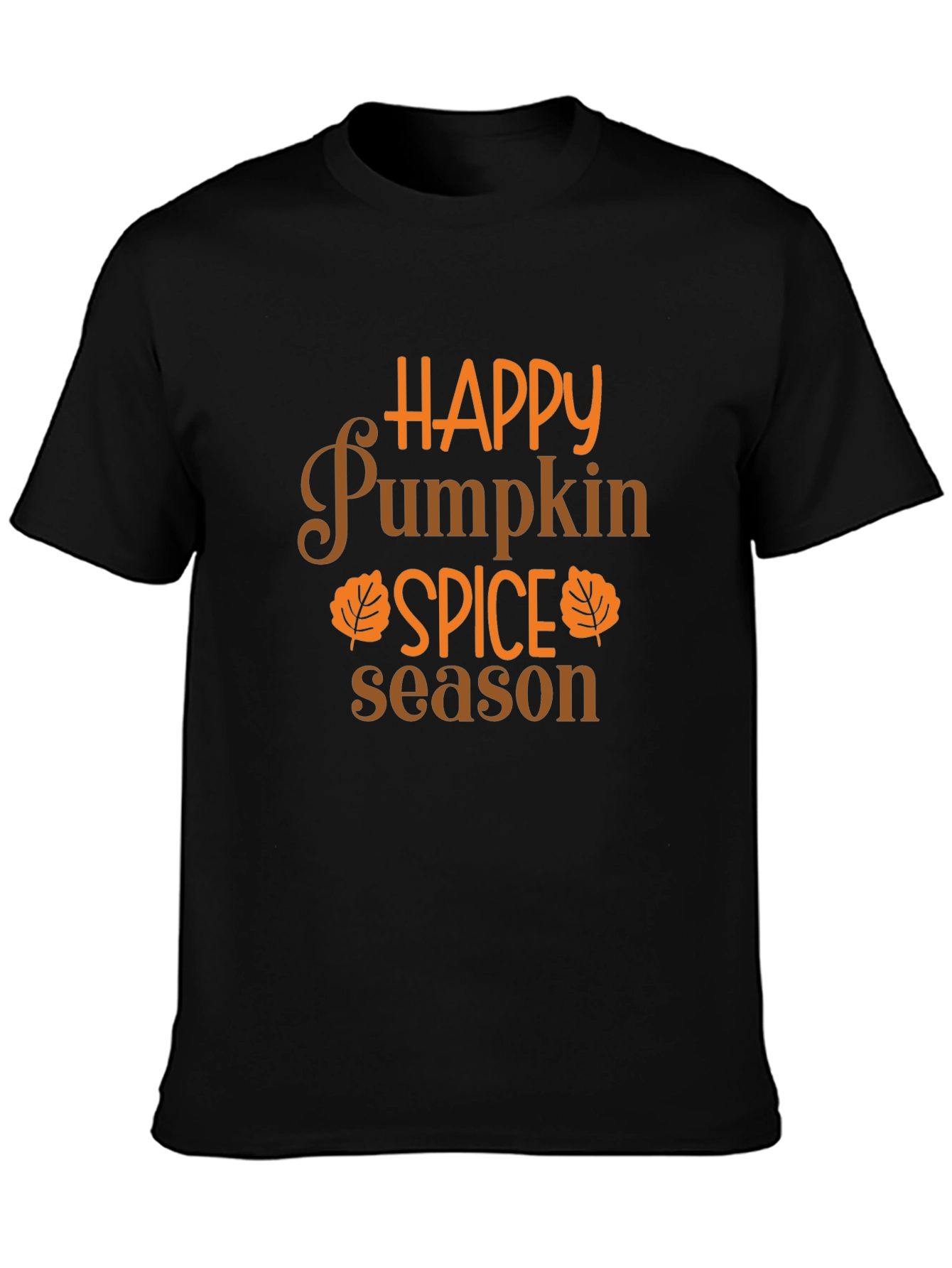 Happy Pumpkin Spice Season Black T-Shirt