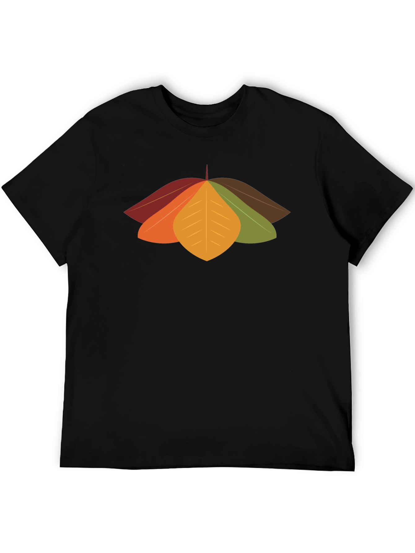 Autumn Leaves Graphic Tee - Stylish Fall Design