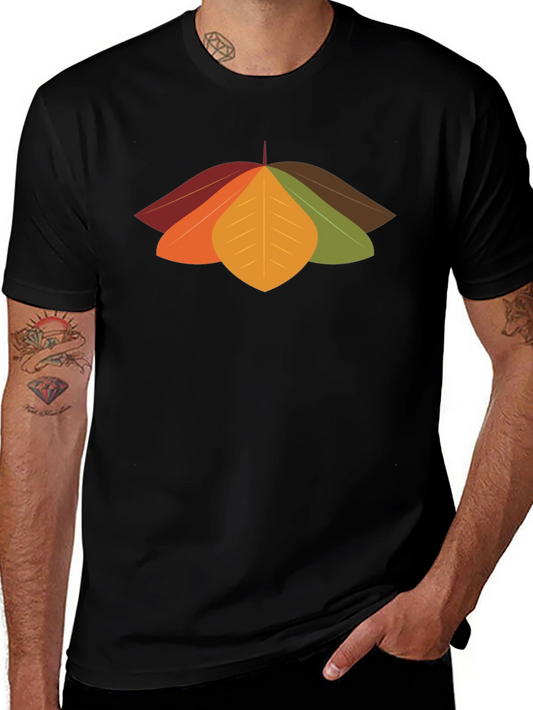 Autumn Leaves Graphic Tee - Stylish Fall Design