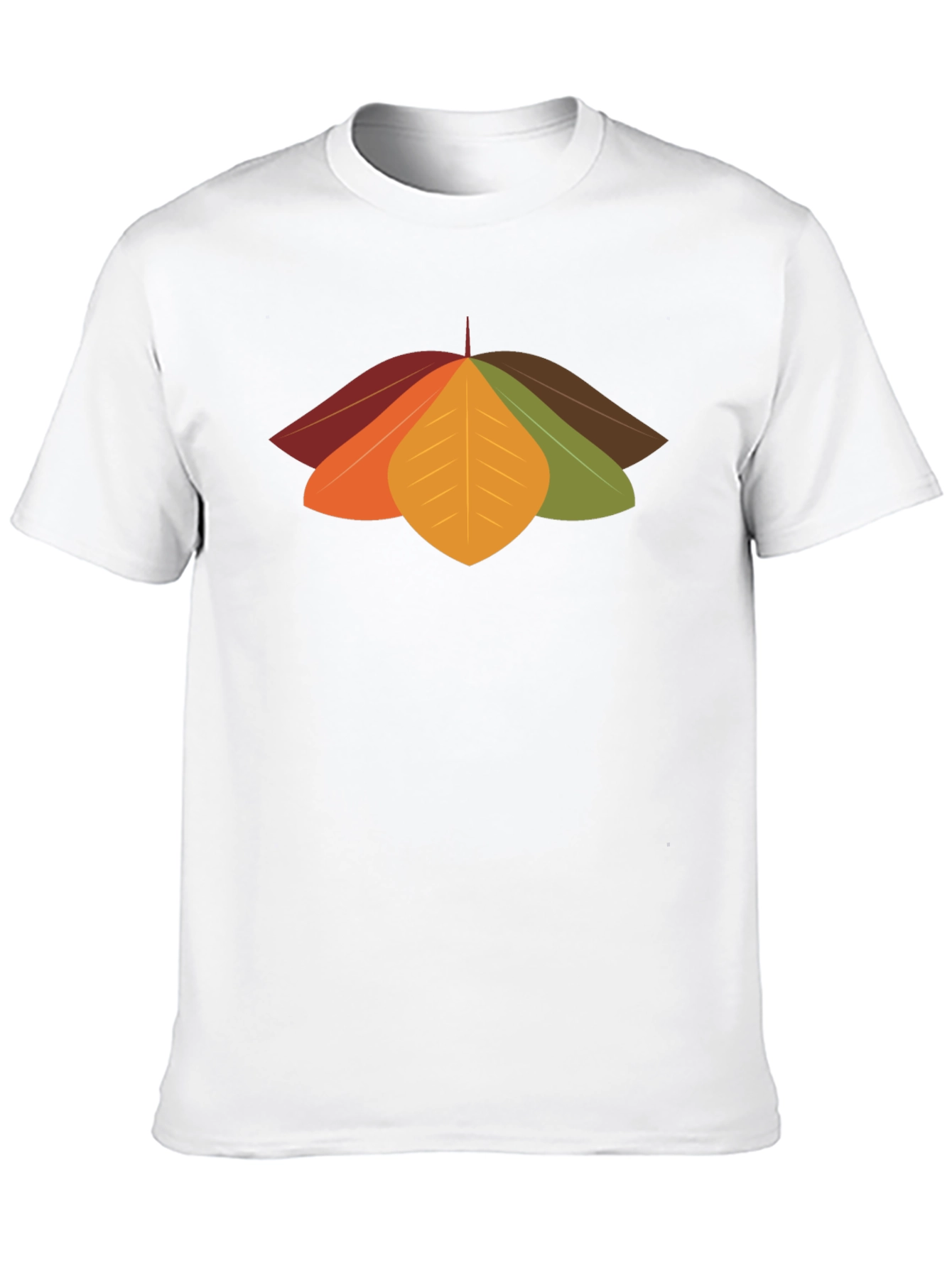 Autumn Leaves Graphic Tee - Stylish Fall Design