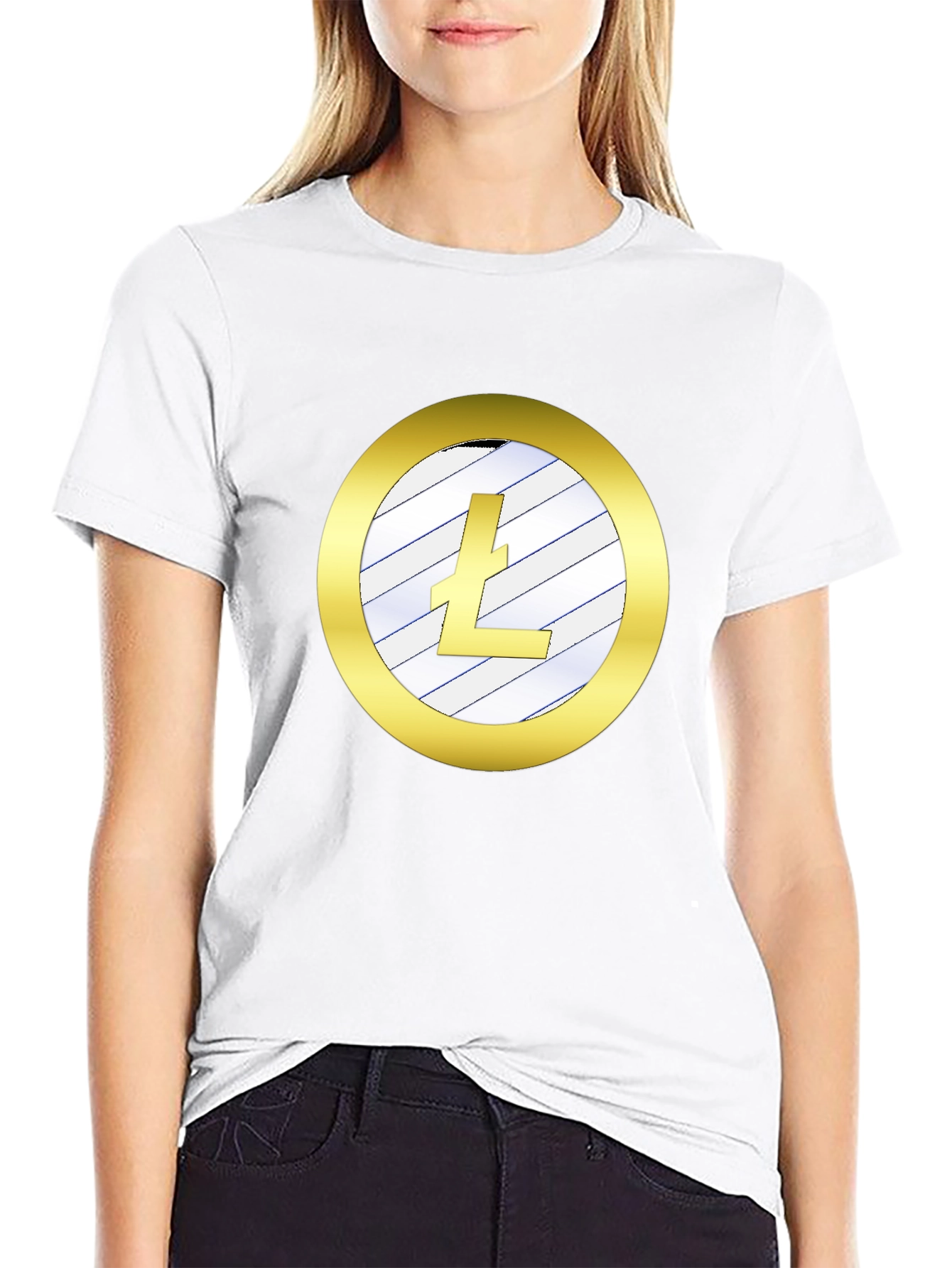 Litecoin Crypto Tee - Sleek Black Shirt