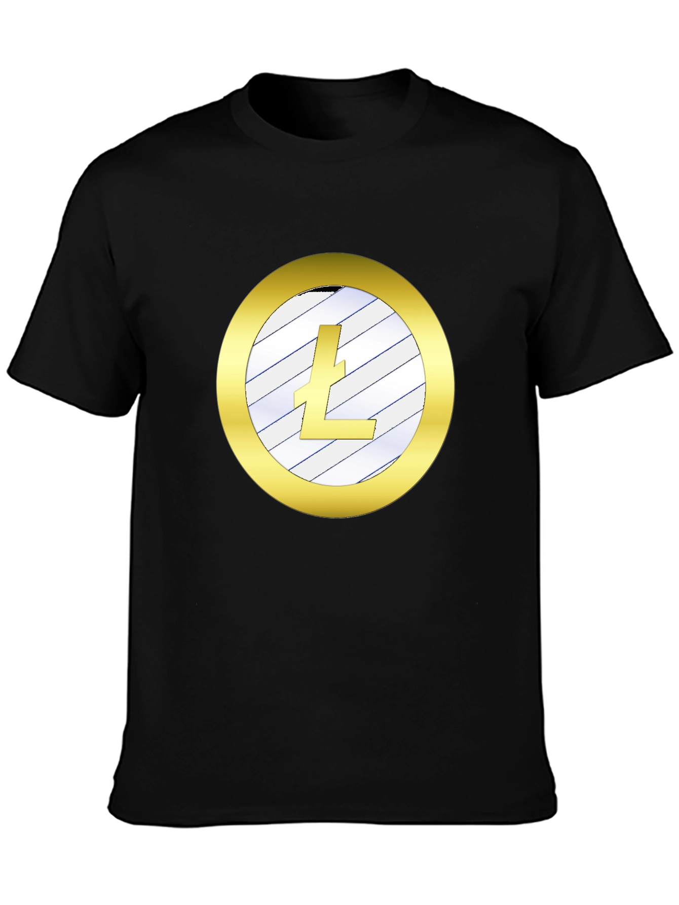 Litecoin Crypto Tee - Sleek Black Shirt