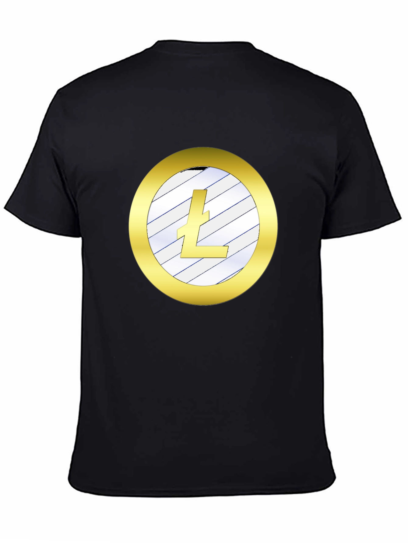 Litecoin Crypto Tee - Sleek Black Shirt