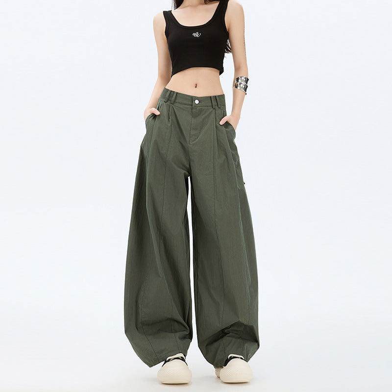 Women's Pants Workwear Trousers for Women Loose High Waist Yamamoto Wide Leg Scissors Pants