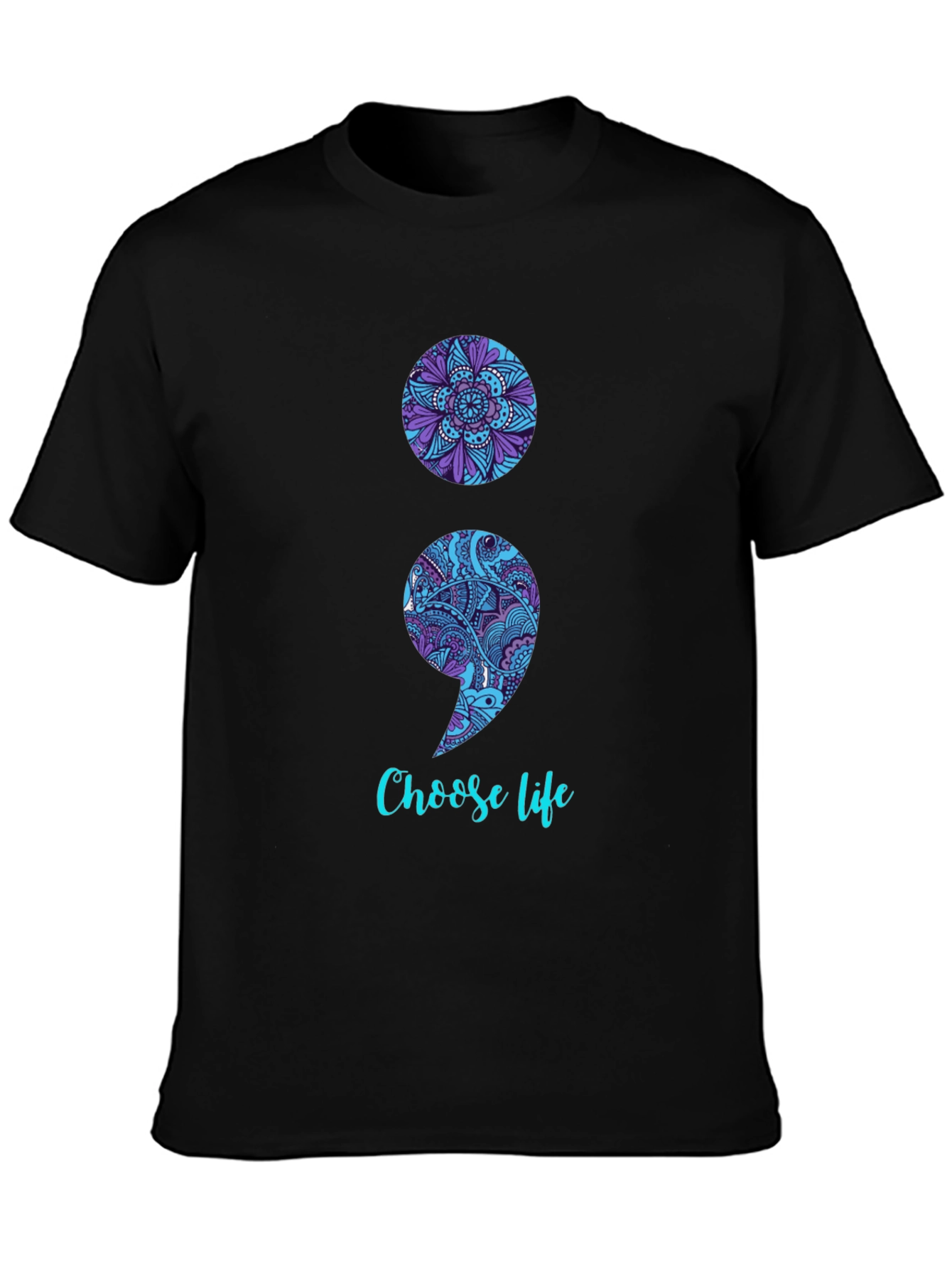Semicolon Choose Life Graphic Tee