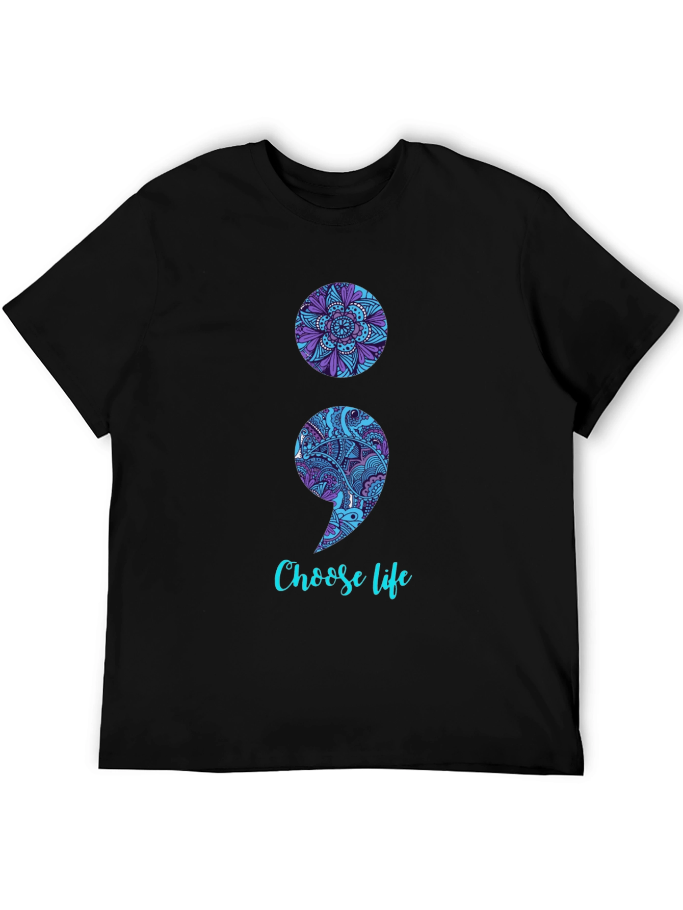 Semicolon Choose Life Graphic Tee