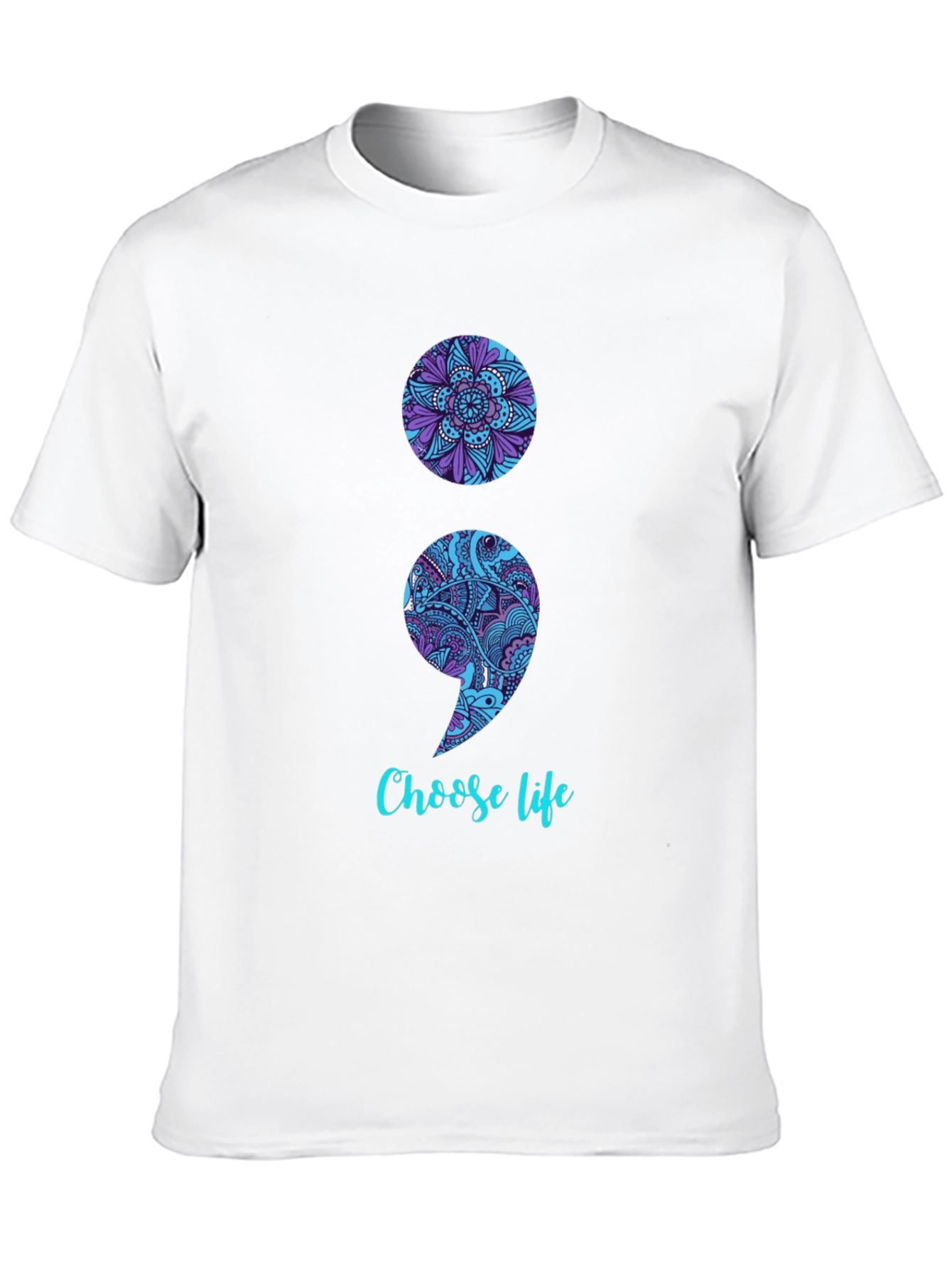 Semicolon Choose Life Graphic Tee