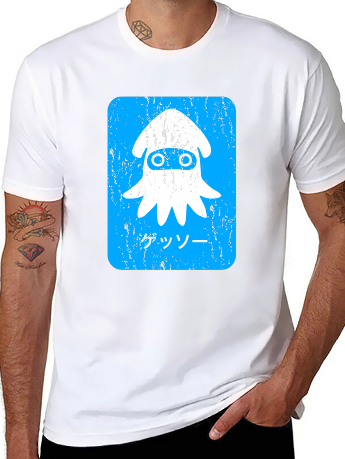 Splatoon Squid T-Shirt - Retro Style