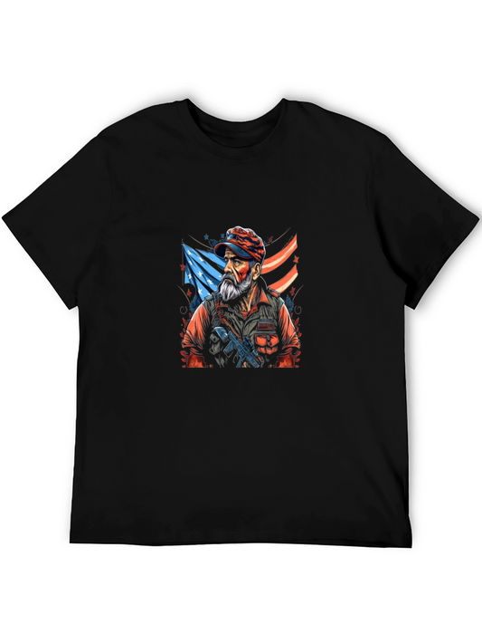 Patriotic Warrior Graphic Tee