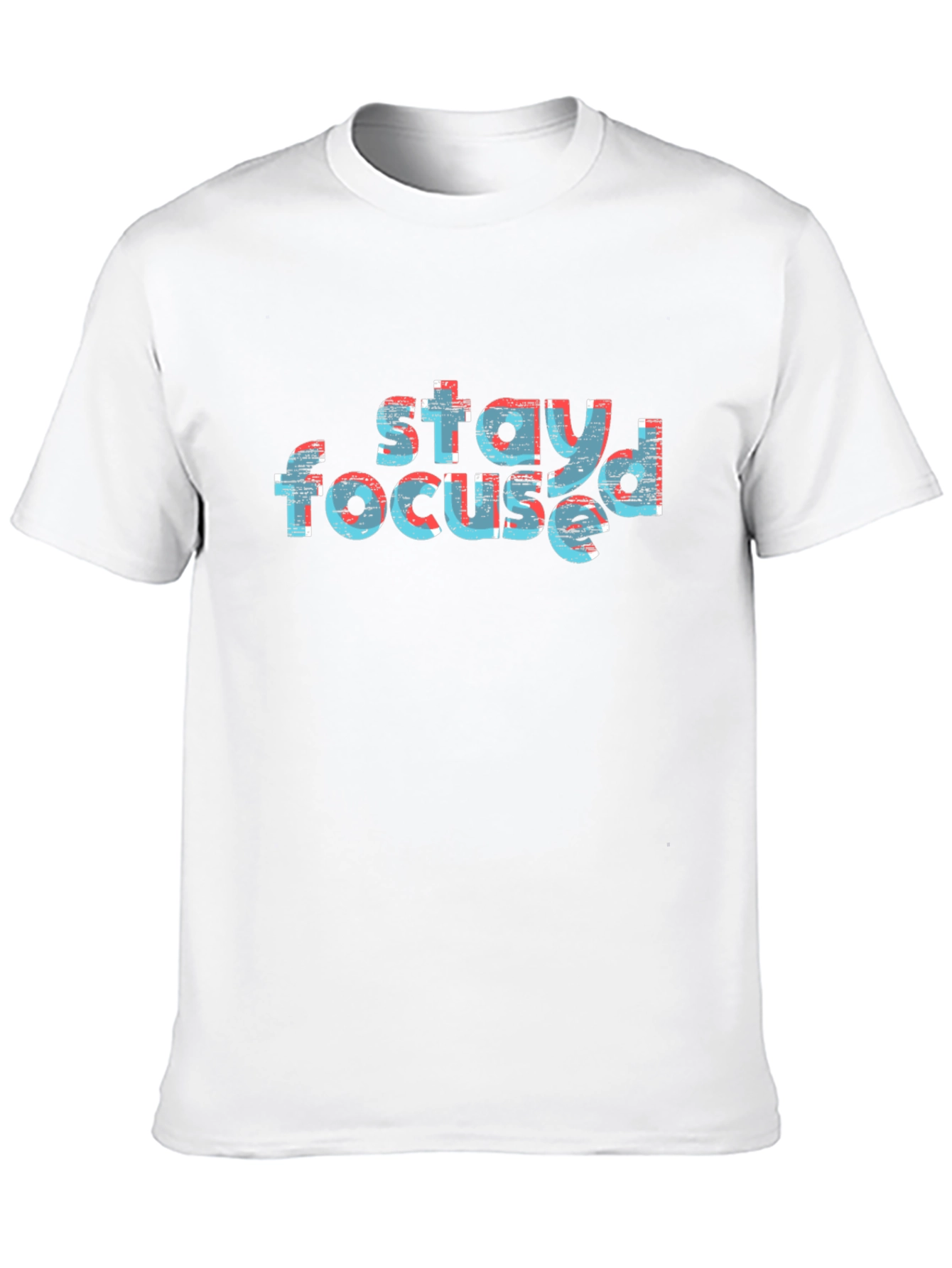 Stay Focused Graphic Tee - Stylish Black T-Shirt
