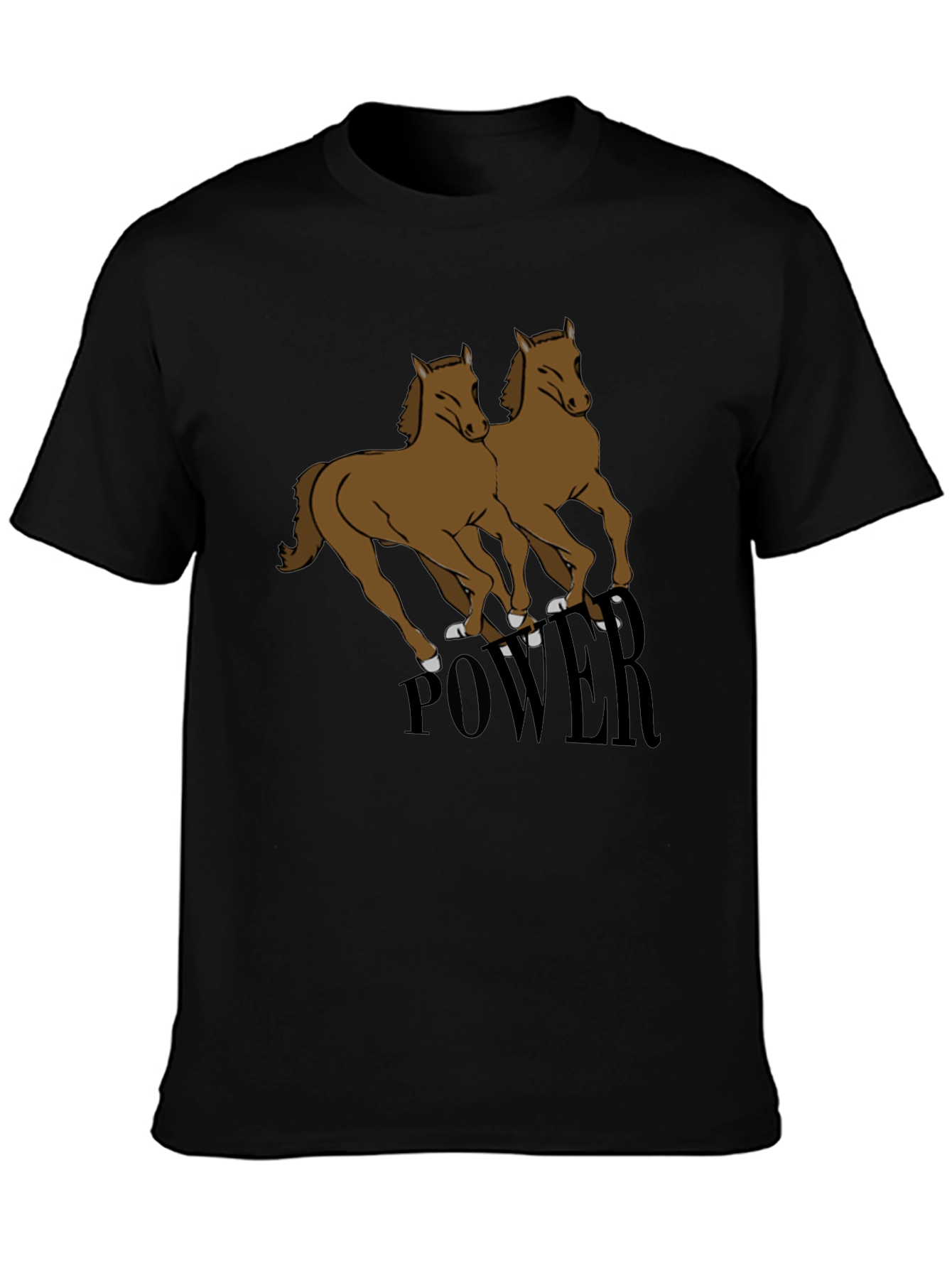 Black Power Horse T-Shirt