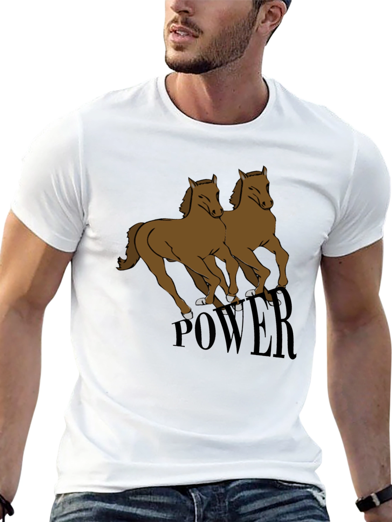 Black Power Horse T-Shirt