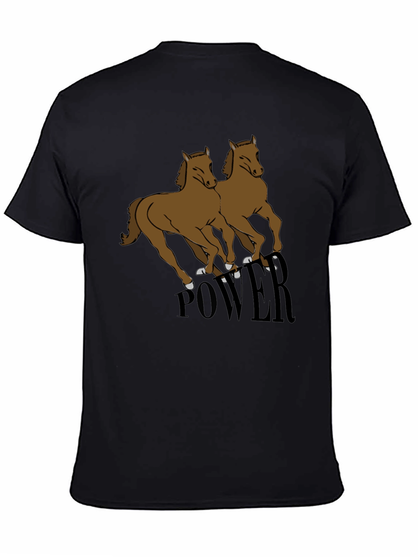 Black Power Horse T-Shirt