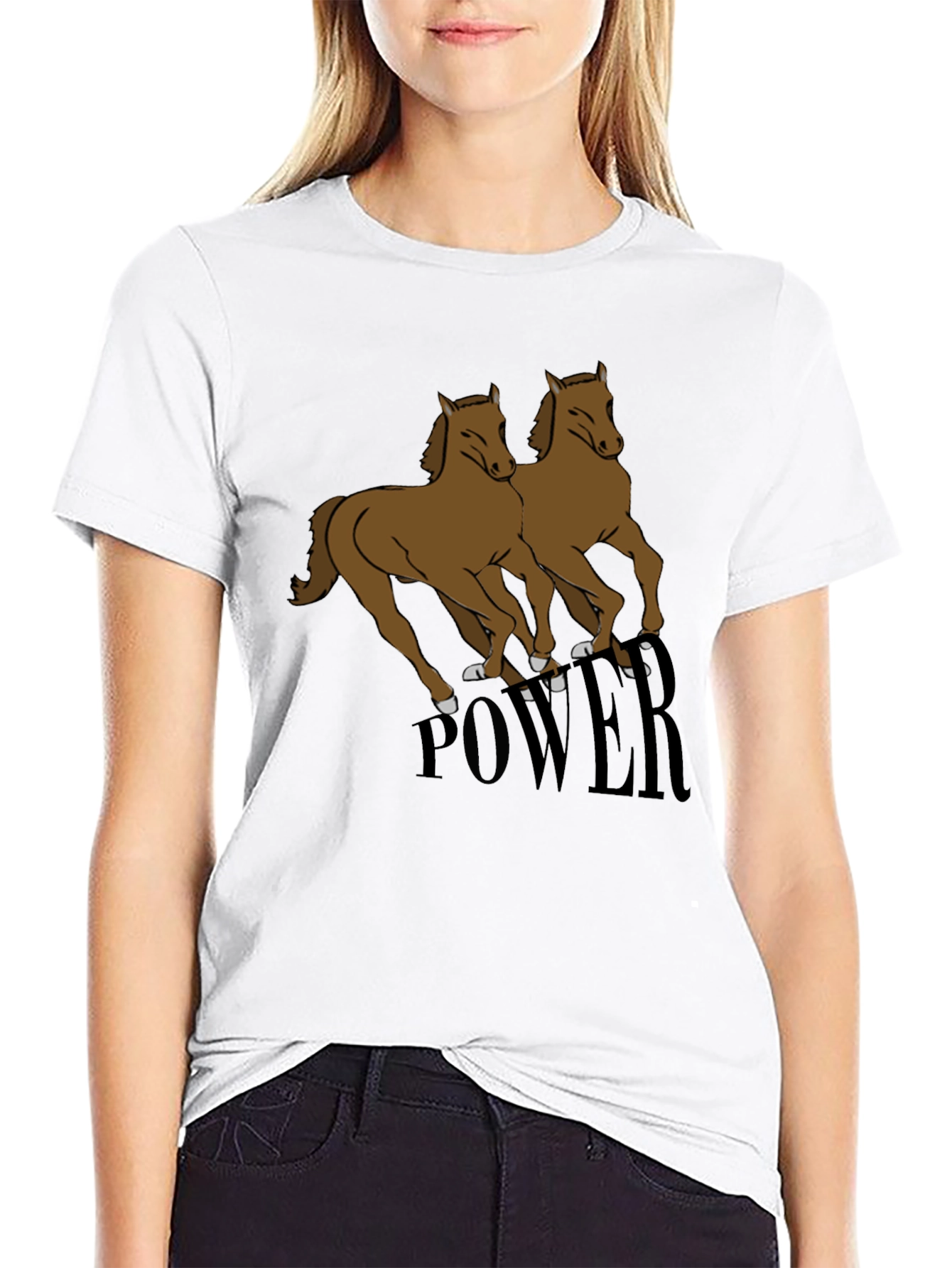 Black Power Horse T-Shirt