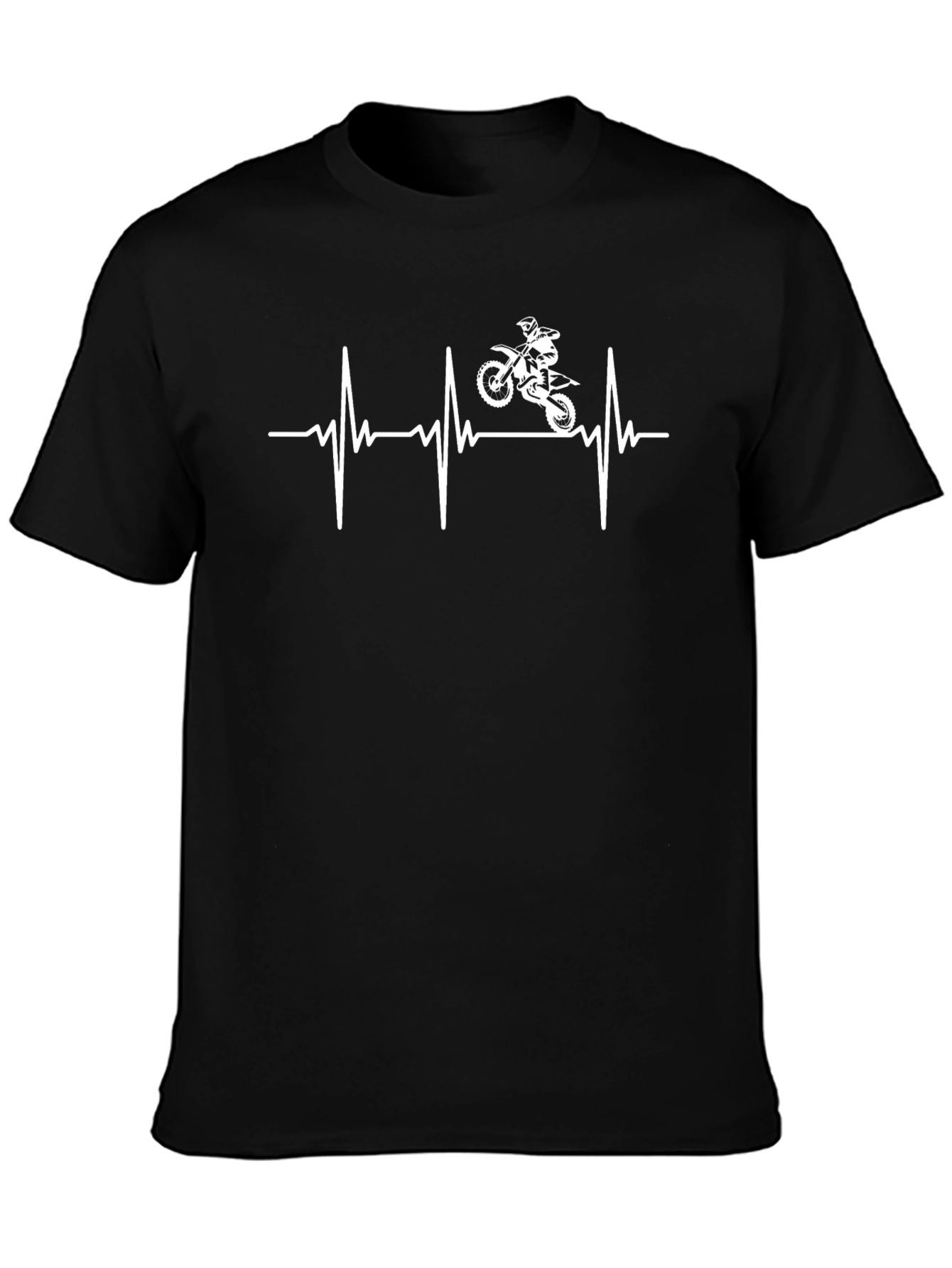Motorcycle Heartbeat Graphic Tee