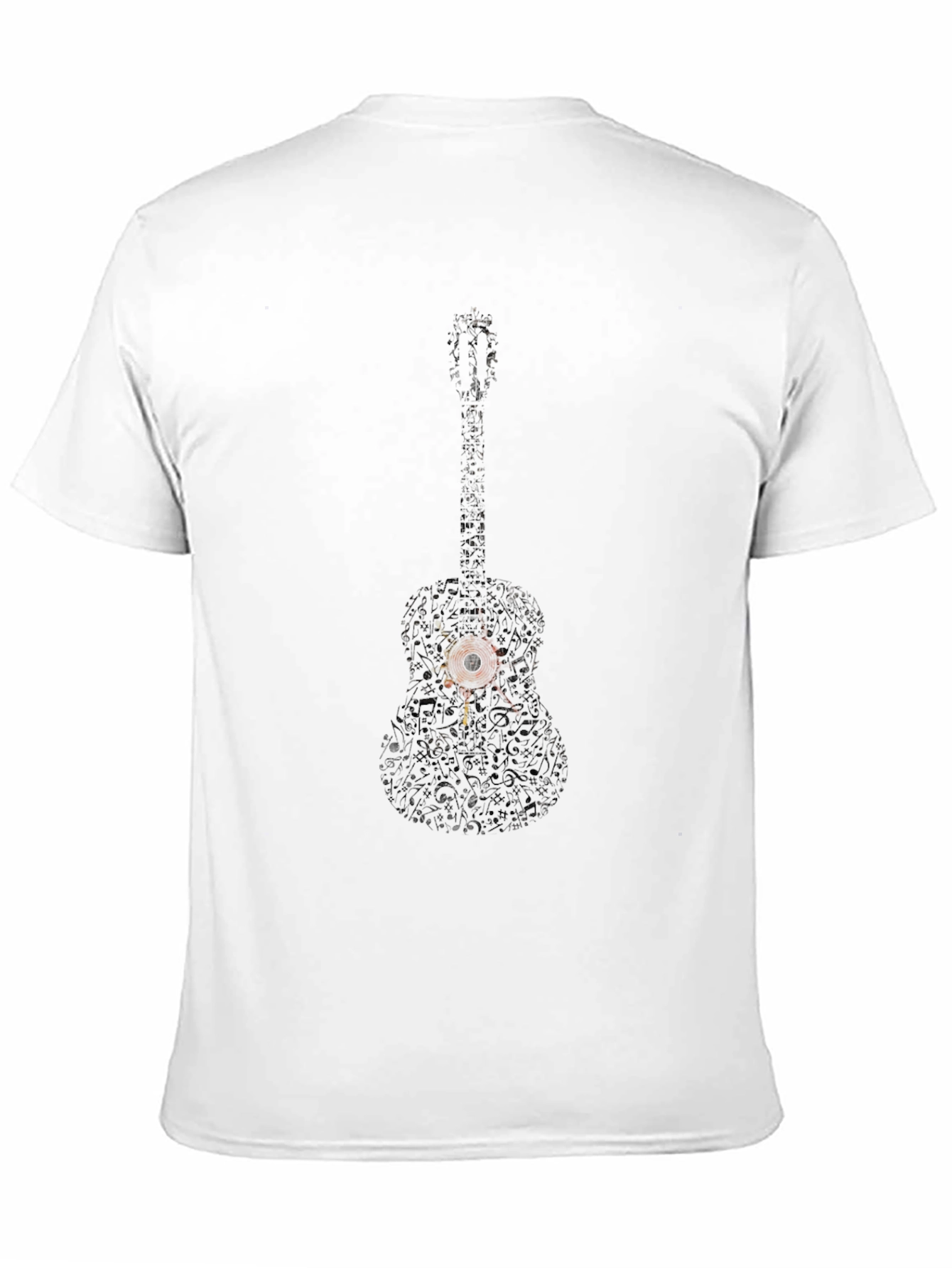Distressed Guitar Graphic Black T-Shirt