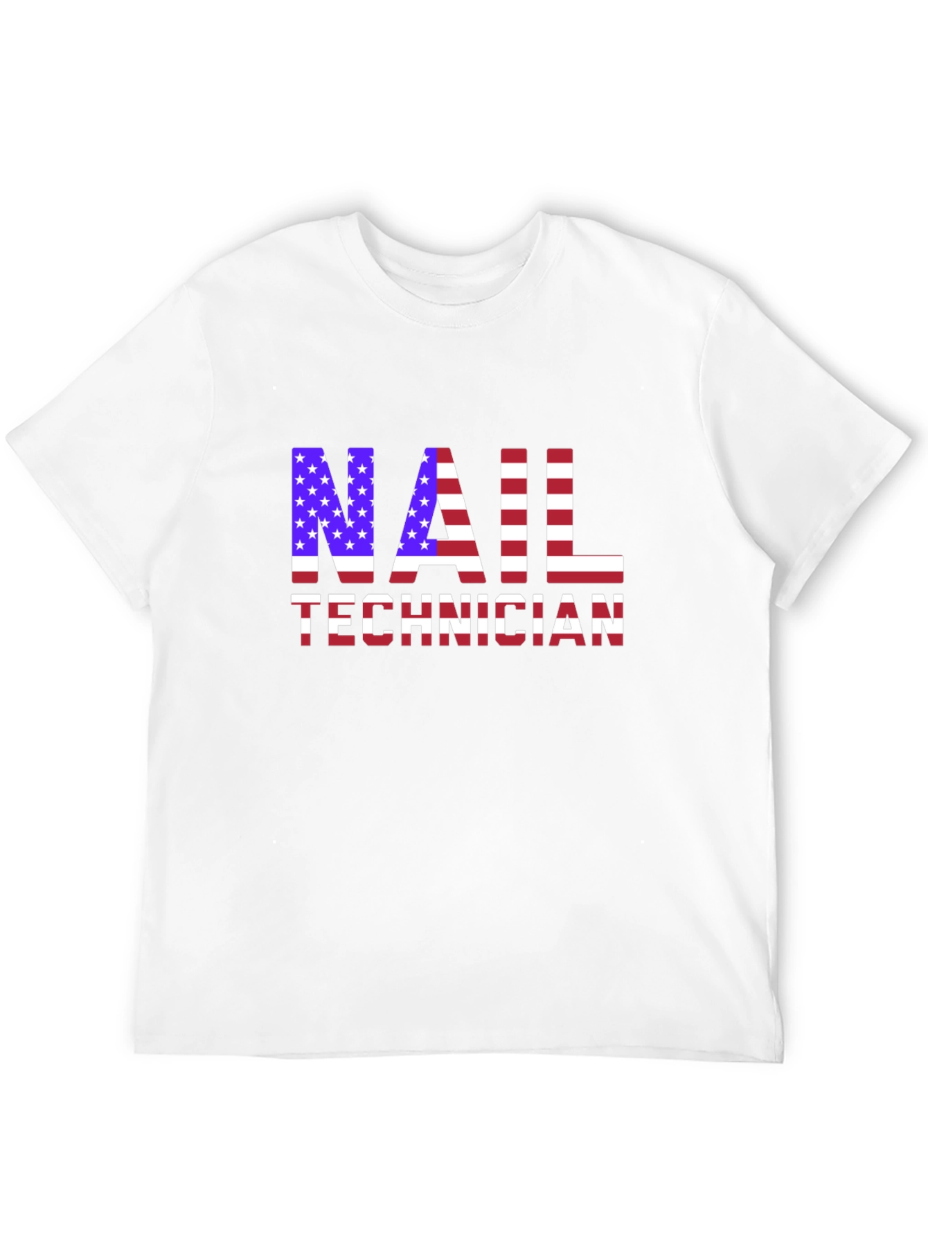 Nail Technician USA Flag T-Shirt