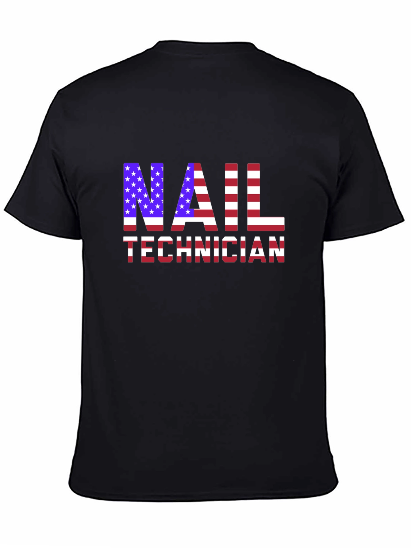 Nail Technician USA Flag T-Shirt