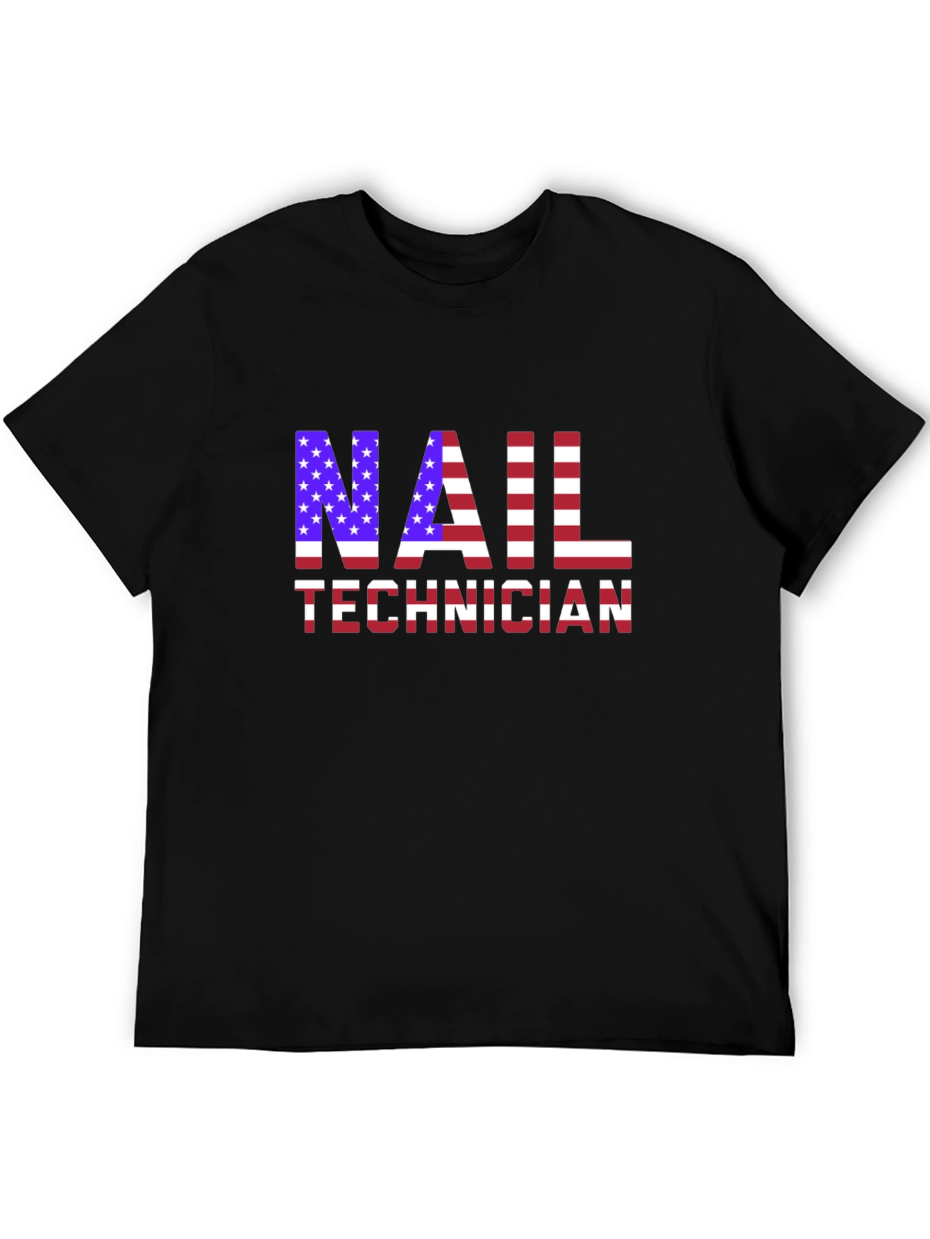 Nail Technician USA Flag T-Shirt