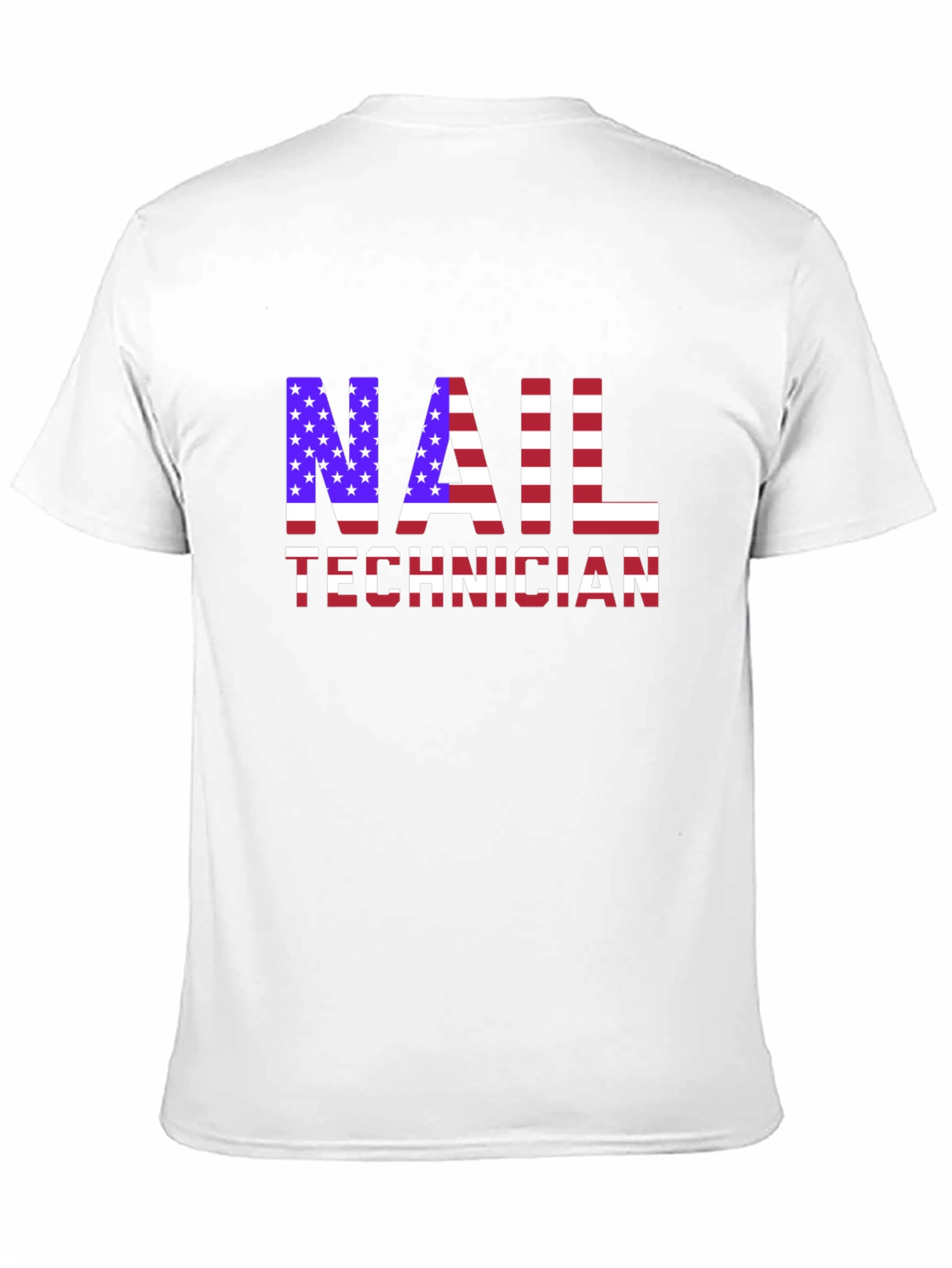 Nail Technician USA Flag T-Shirt