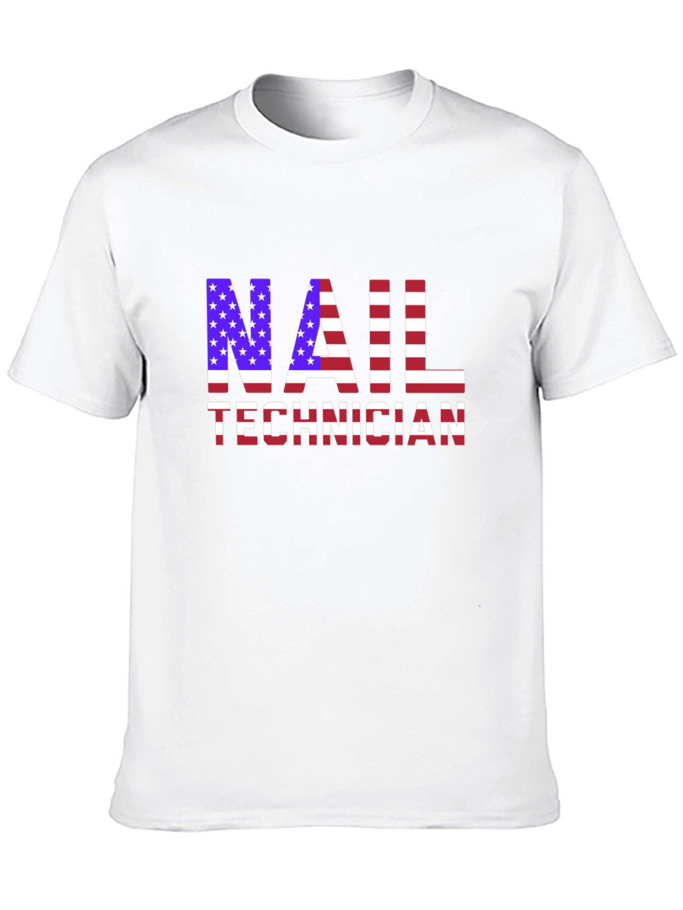 Nail Technician USA Flag T-Shirt