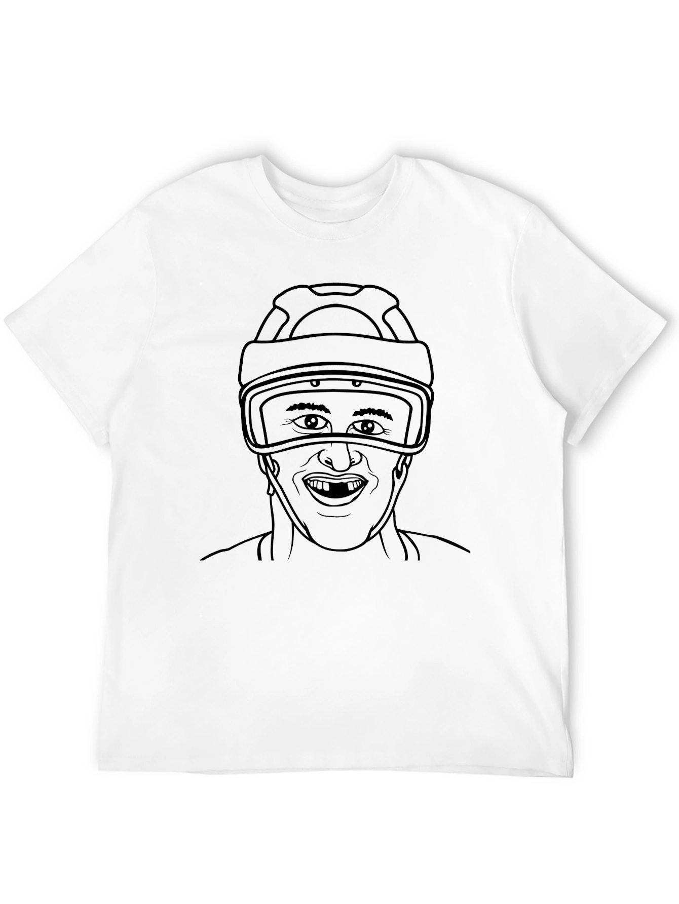 Hockey Goalie Graphic Tee - Cool Black T-Shirt