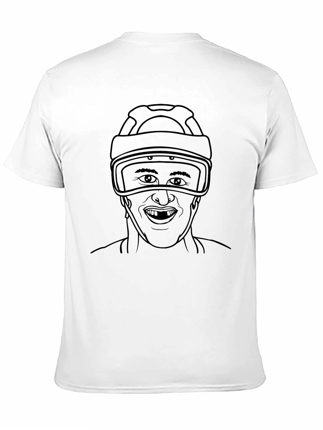 Hockey Goalie Graphic Tee - Cool Black T-Shirt