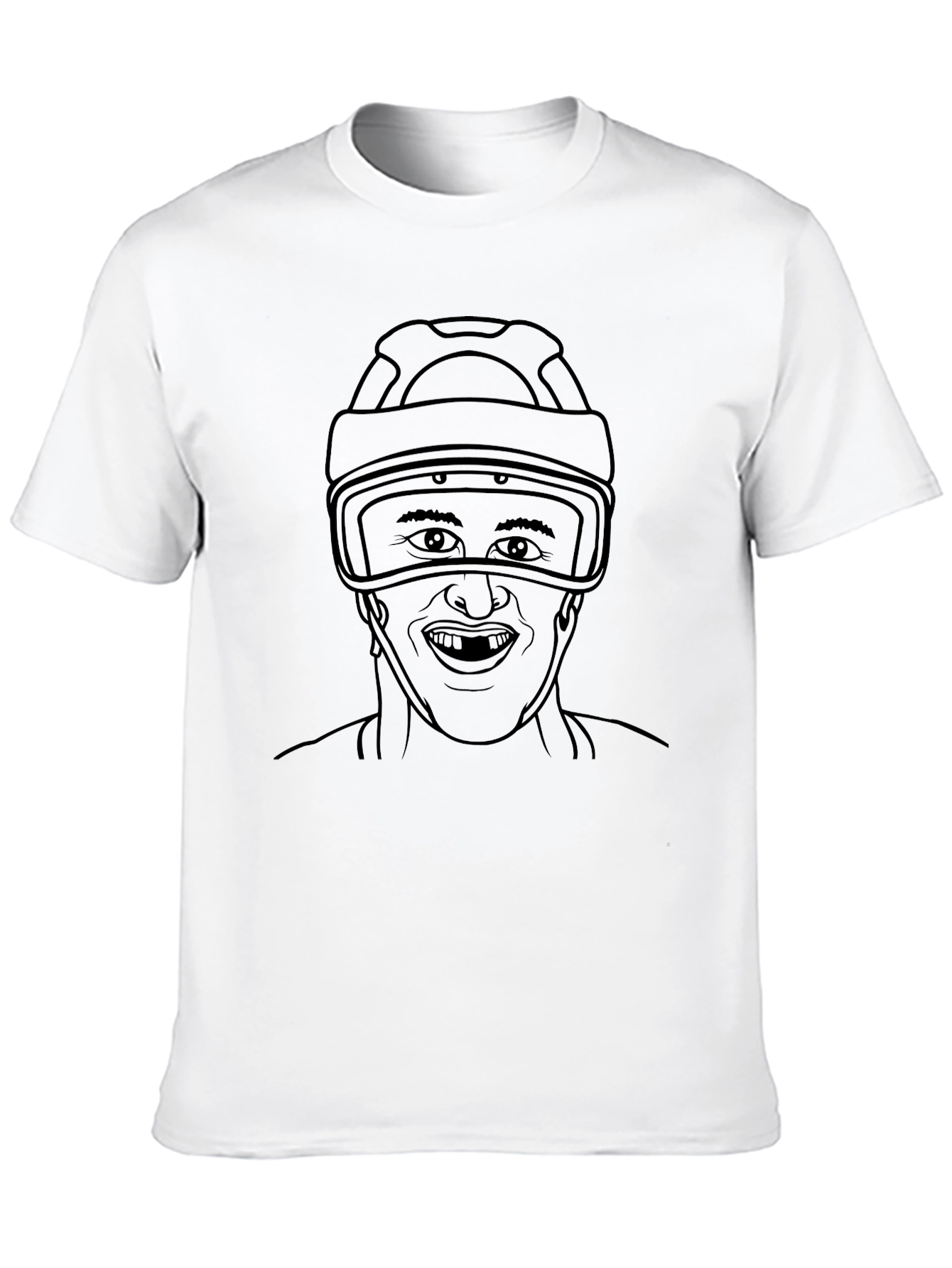 Hockey Goalie Graphic Tee - Cool Black T-Shirt