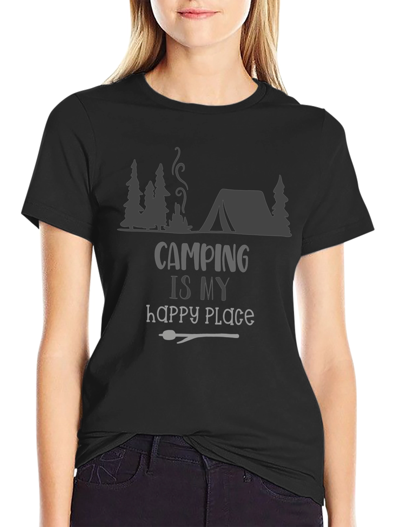 Camping is My Happy Place T-Shirt