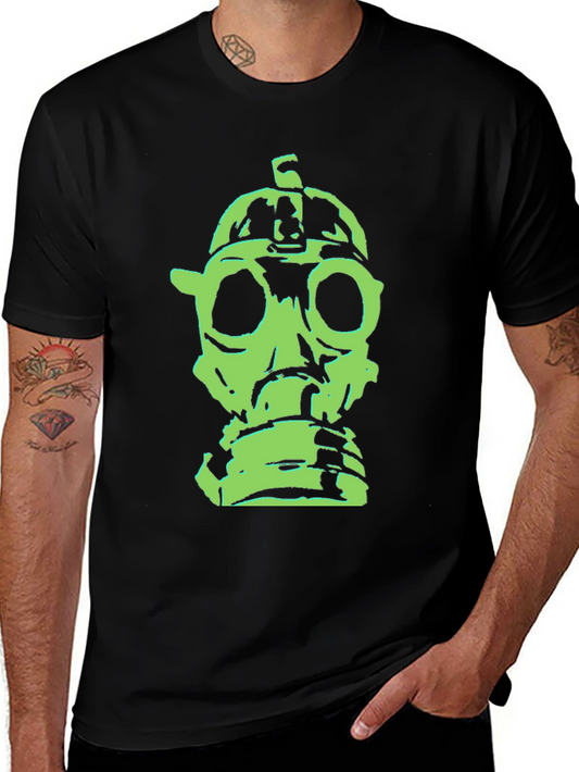 Gas Mask Graphic Tee - Bold Streetwear Style