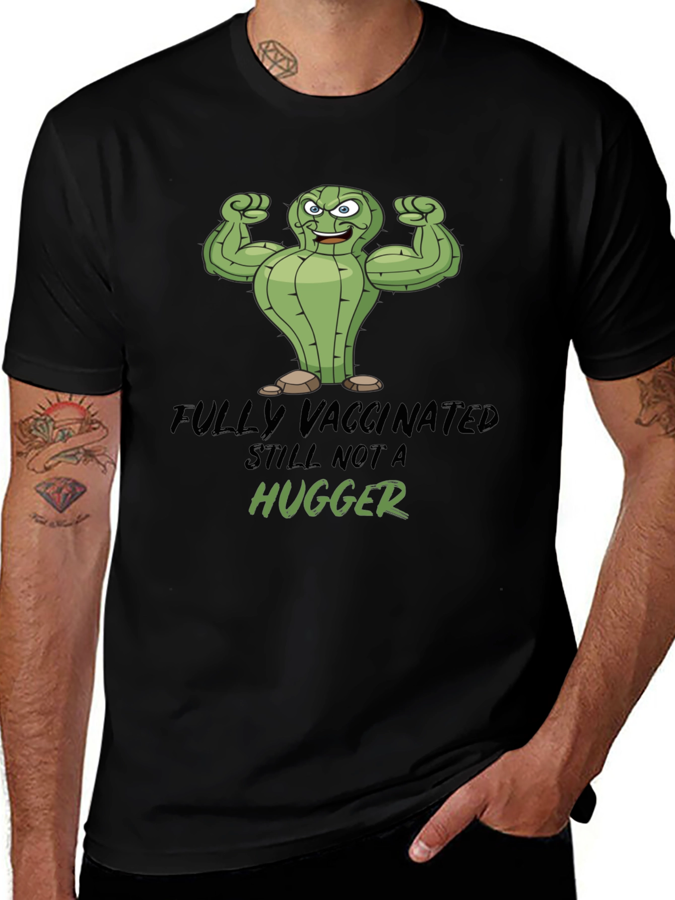 Fully Vaccinated Still Not a Hugger Graphic Tee