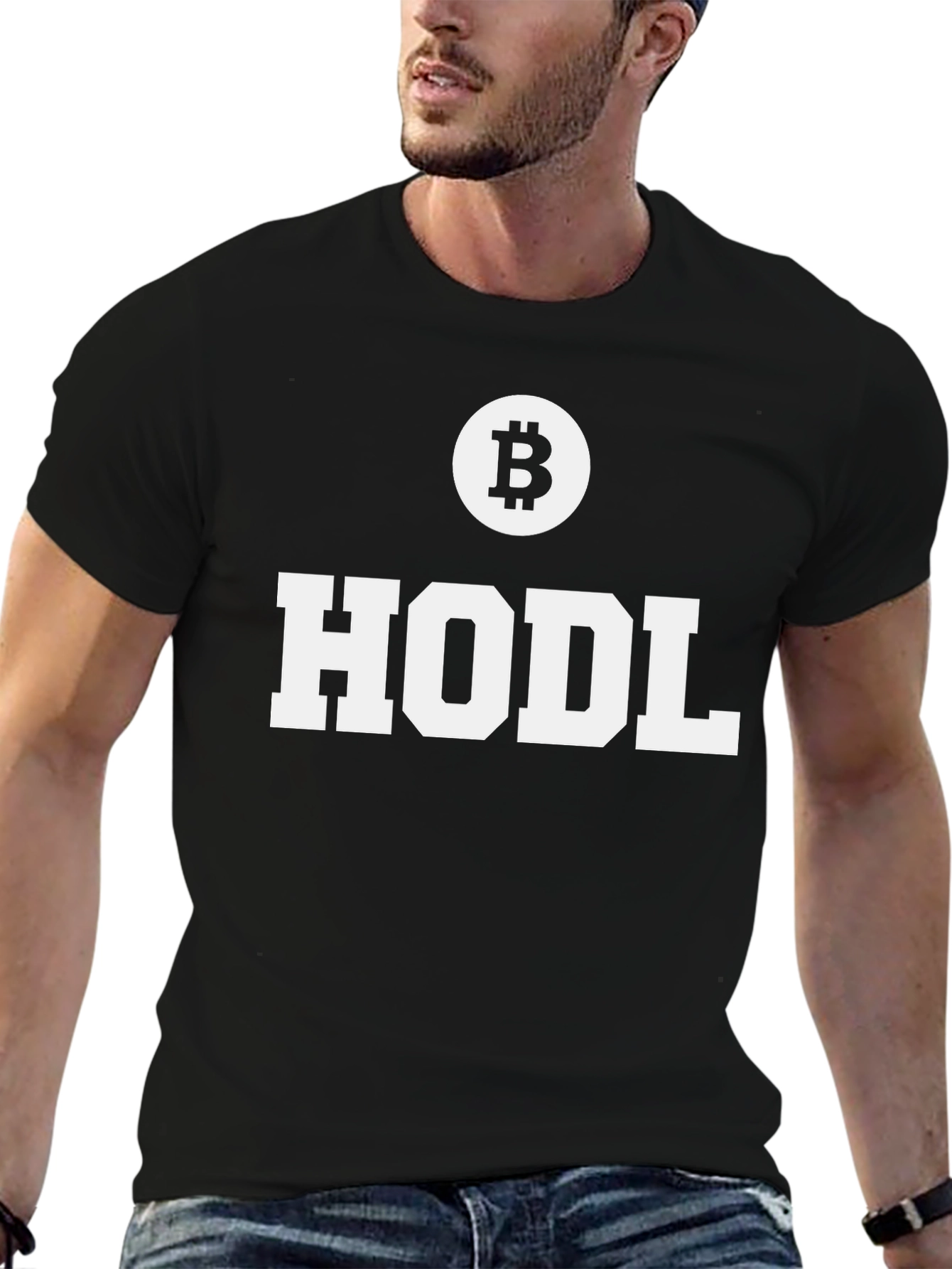 Bitcoin HODL Black T-Shirt - Crypto Enthusiast Tee