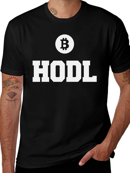 Bitcoin HODL Black T-Shirt - Crypto Enthusiast Tee