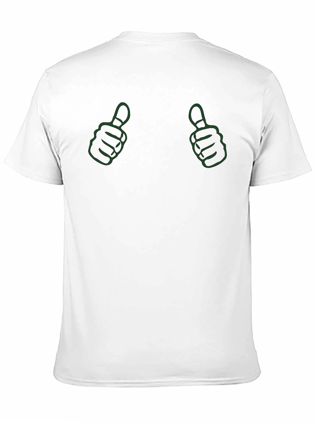 Thumbs Up Graphic Tee - Black Cotton Comfort